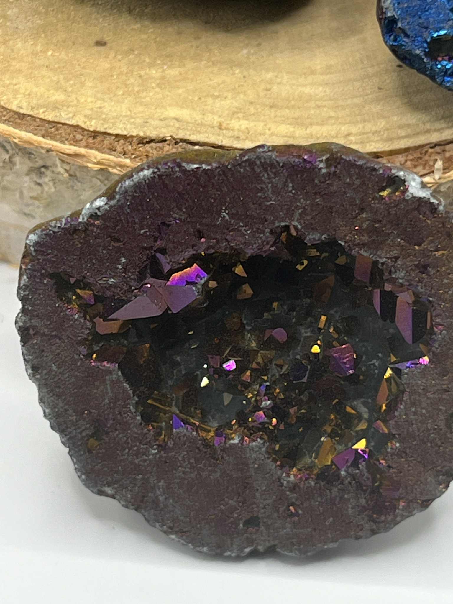 Ensemble de géodes de quartz Aura (Pb33)