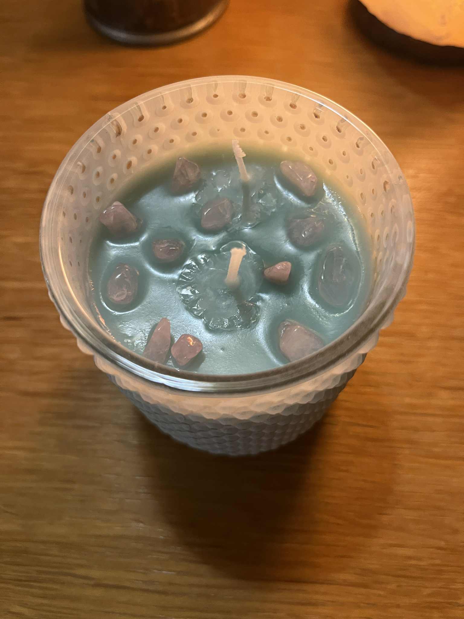 Bougie artisanale clarté, calme, énergie, harmonie, amour (Boug44)