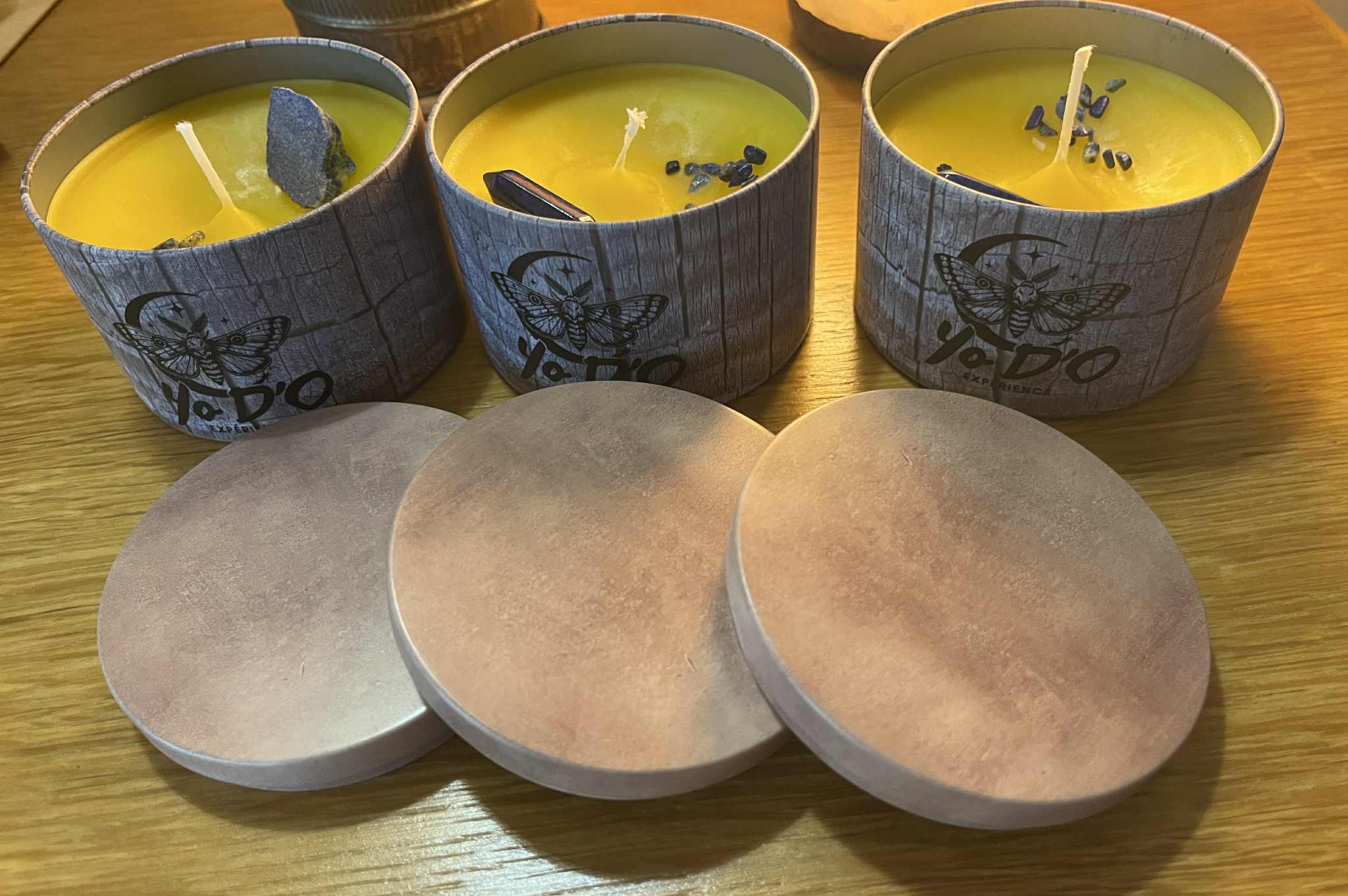 Bougies artisanales sérénité, compréhension et harmonie (Boug12)