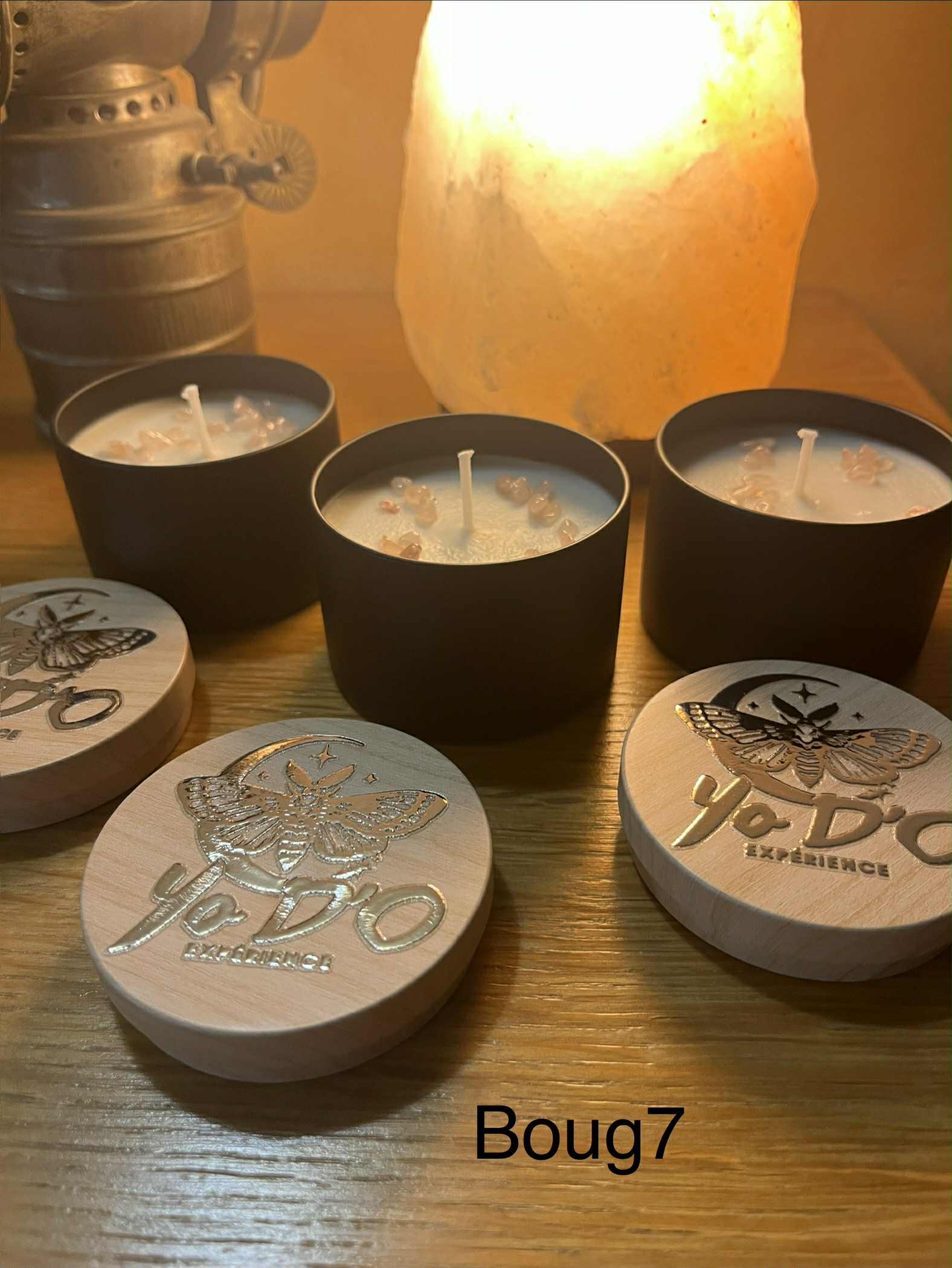 Bougies artisanales sérénité absolue, bien être, amour, harmonie (Boug7)