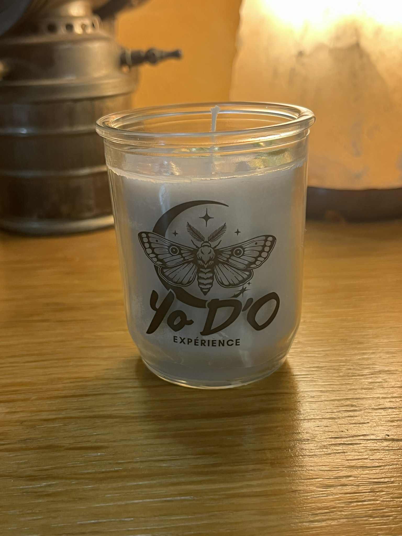 Bougie artisanale (Boug68) fragilité, beauté, amour inconditionnel, douceur, apaisement 