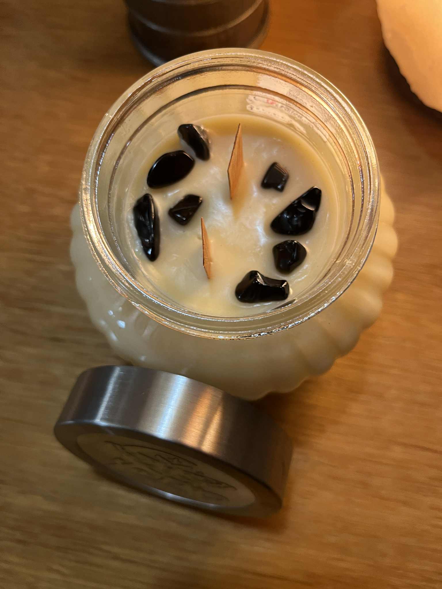 Bougie artisanale (Boug49) purification, élimine les énergies stagnantes, protection 