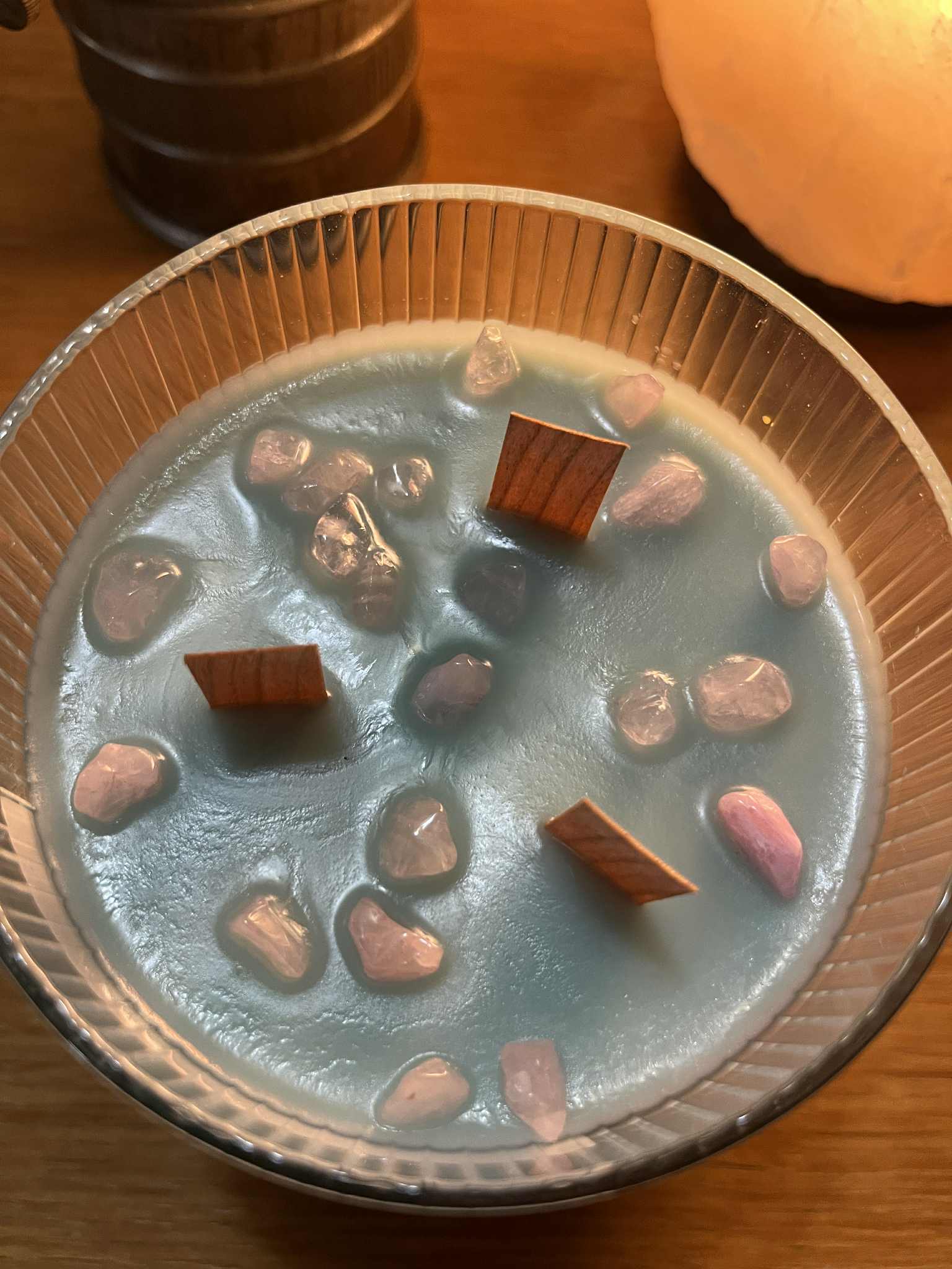 Bougie artisananle clarté, calme, énergie, harmonie, amour (Boug45)