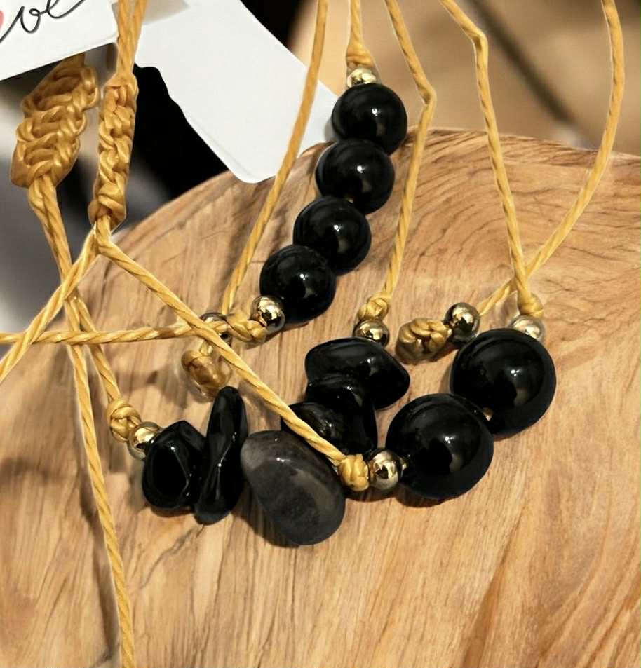 Bracelet en pierres naturelles (14) Force • Protection • Ancrage