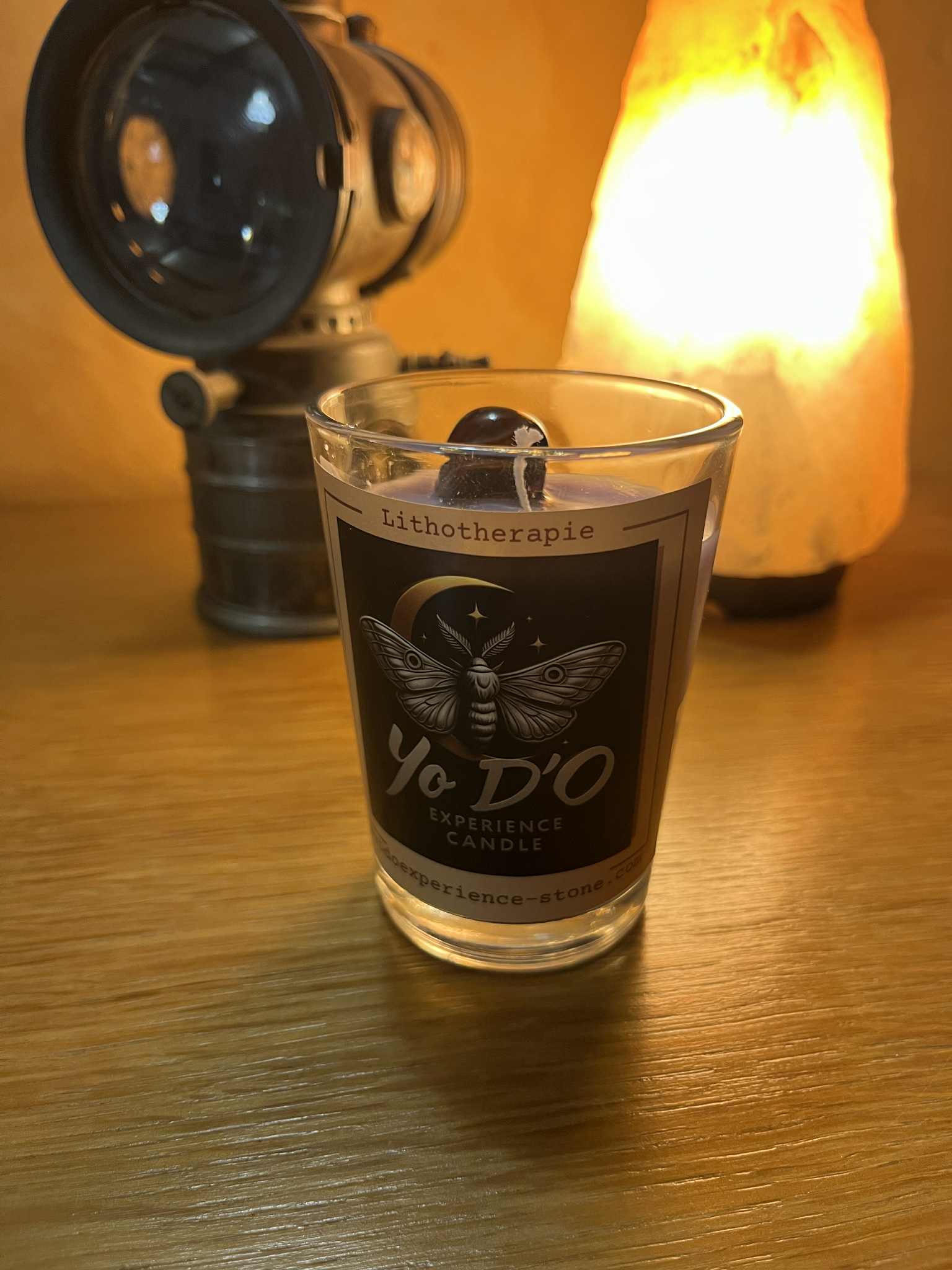 Bougie artisanale équilibre, chaleur, vitalité, sérénité, créativité, joie de vivre,... (Boug46)