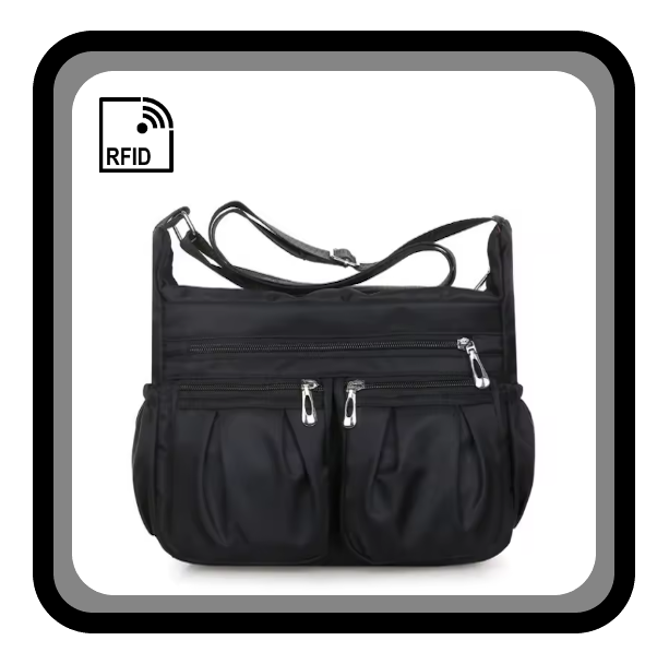 Sac fourre-tout à bandoulière & étanche avec protection RFID