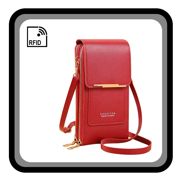 Sac à badoulière antivol RFID avec écran tactile pour smartphone