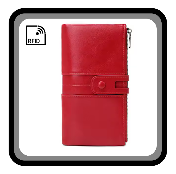 Portefeulle long avec protection RFID à grande capacité de rangement