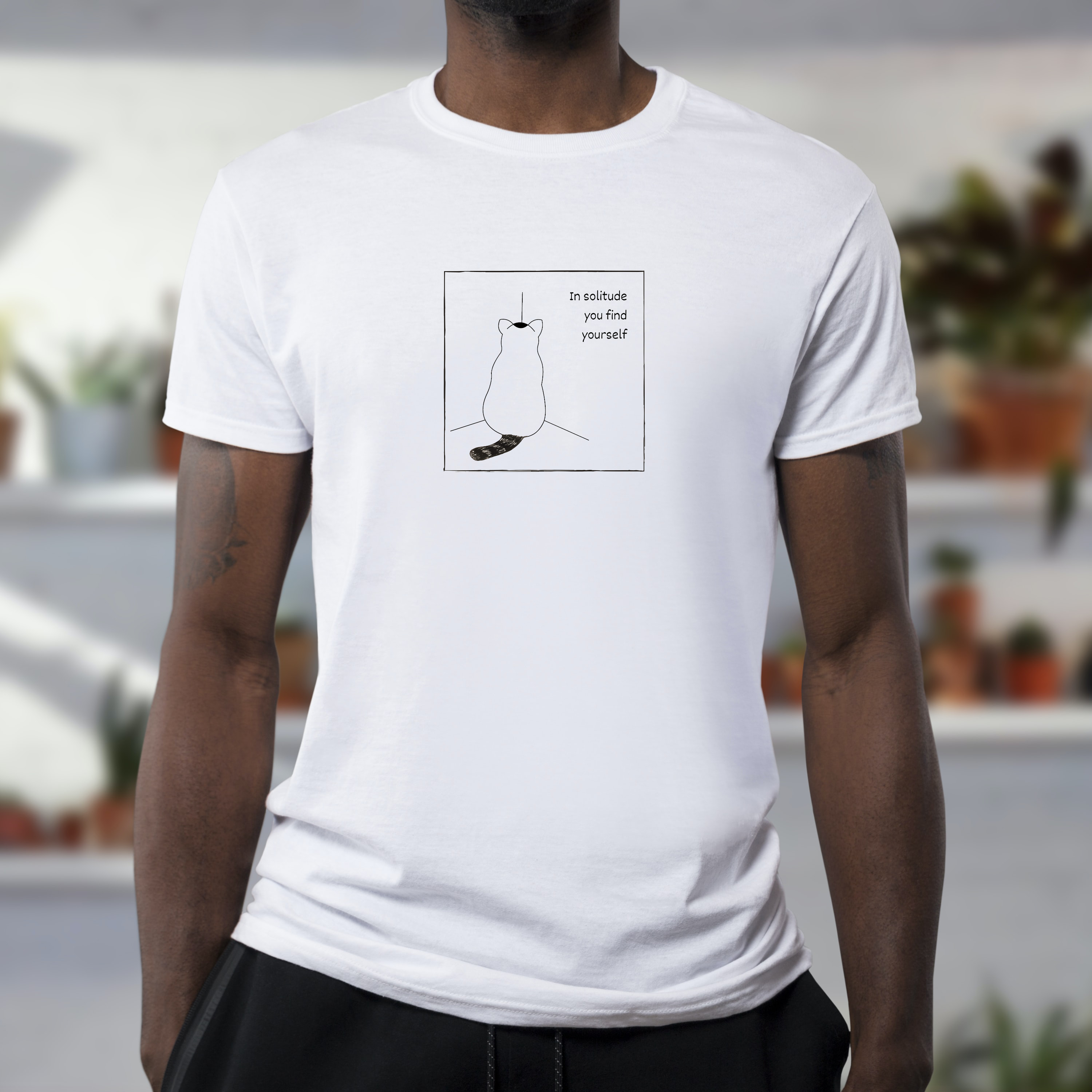 Minimalistic Cat T-Shirt