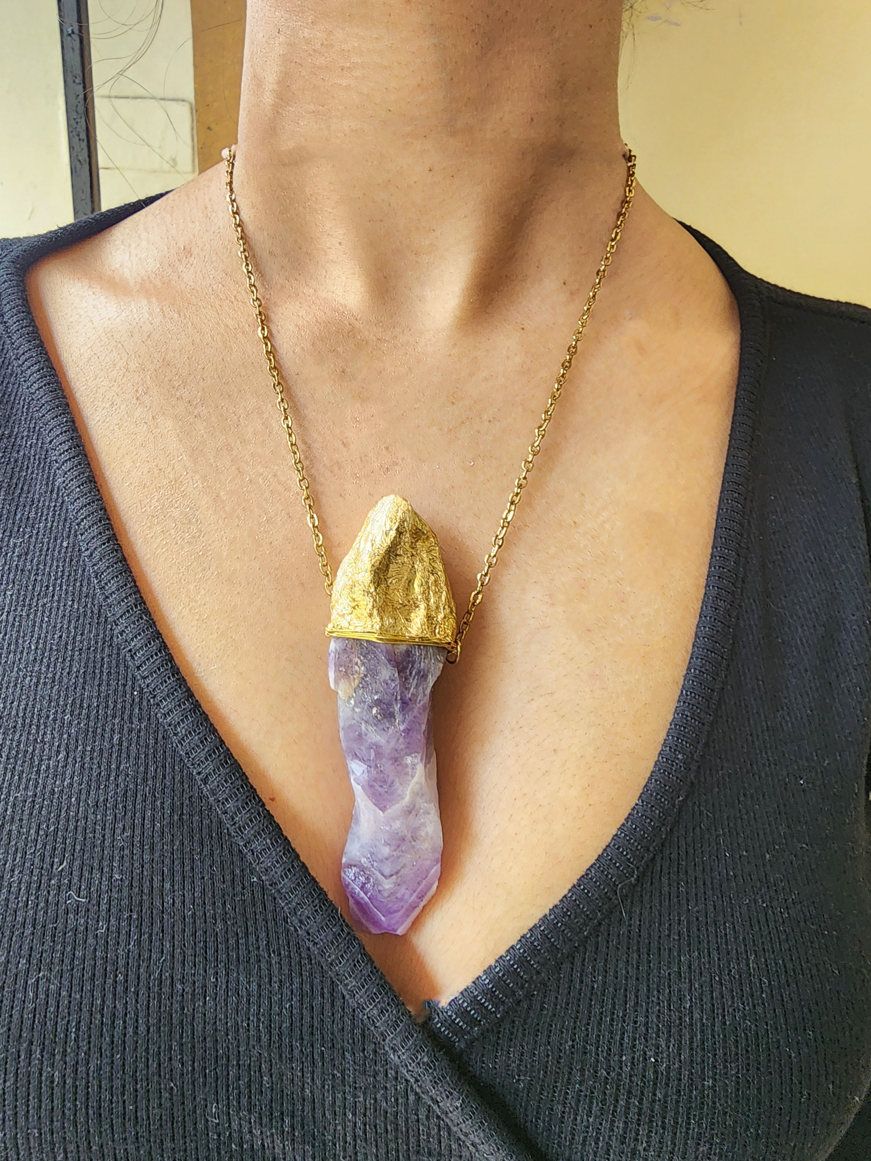 Amethyst Pendant Necklace