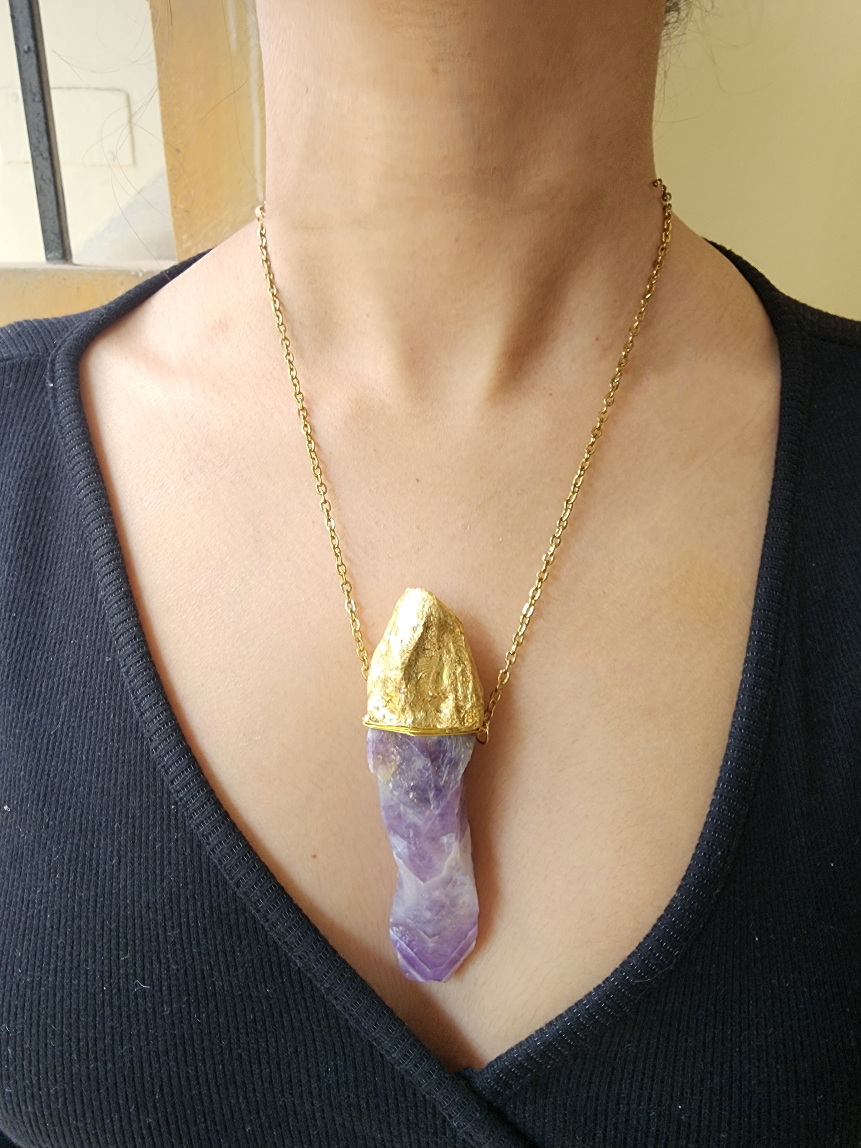 Amethyst Pendant Necklace