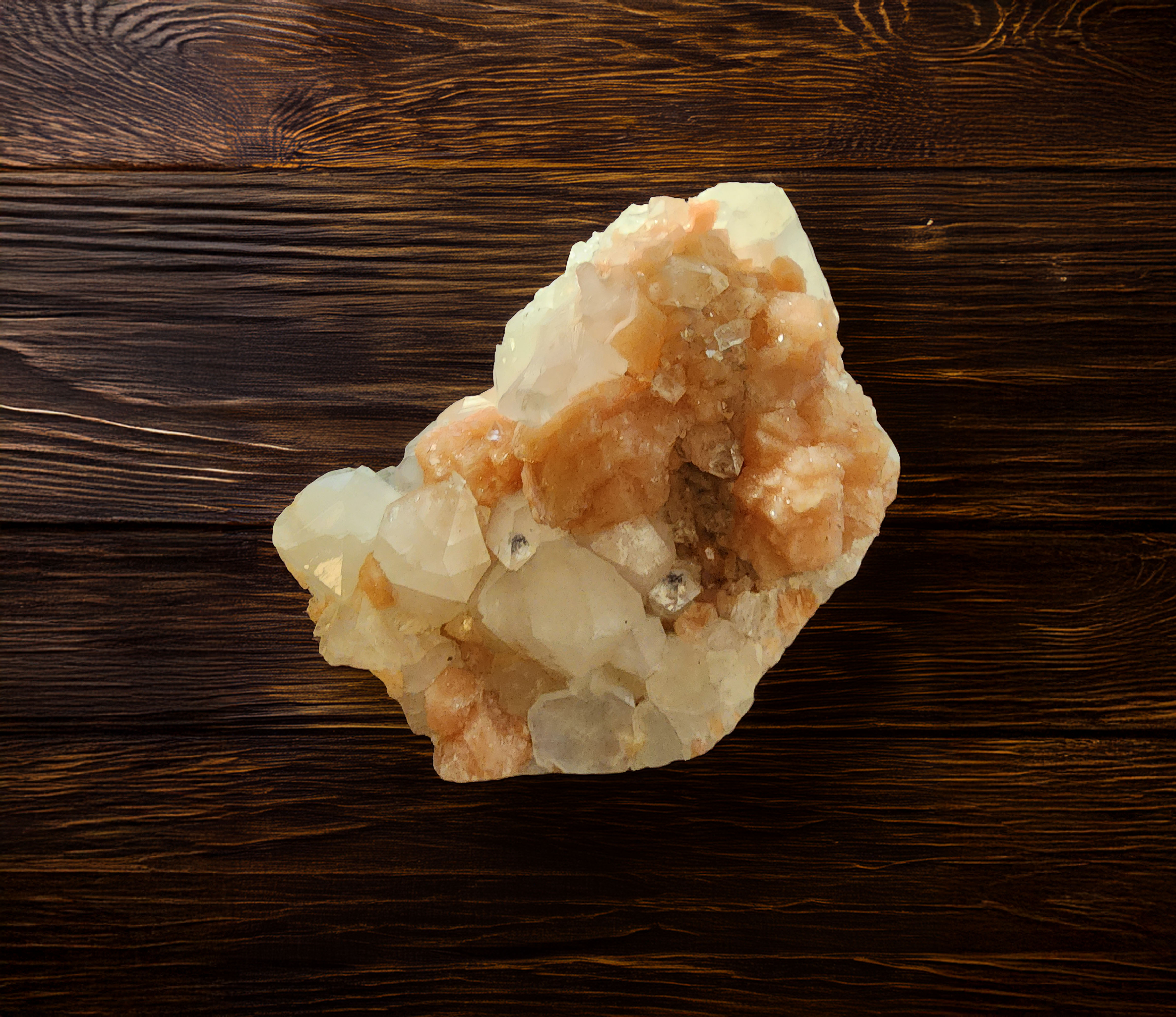 Natural Stilbite and Apophylite Crystal Cluster