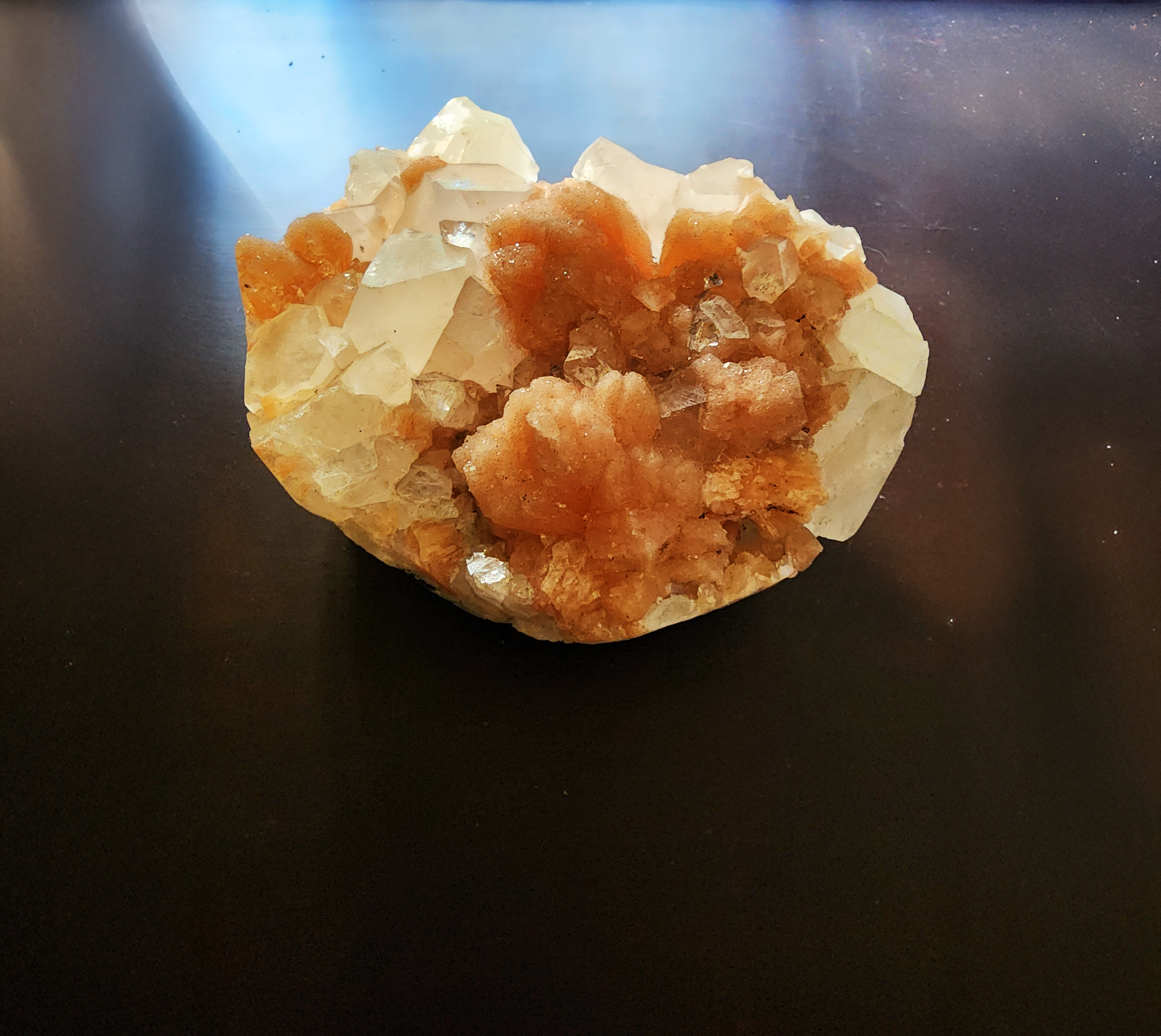 Natural Stilbite and Apophylite Crystal Cluster