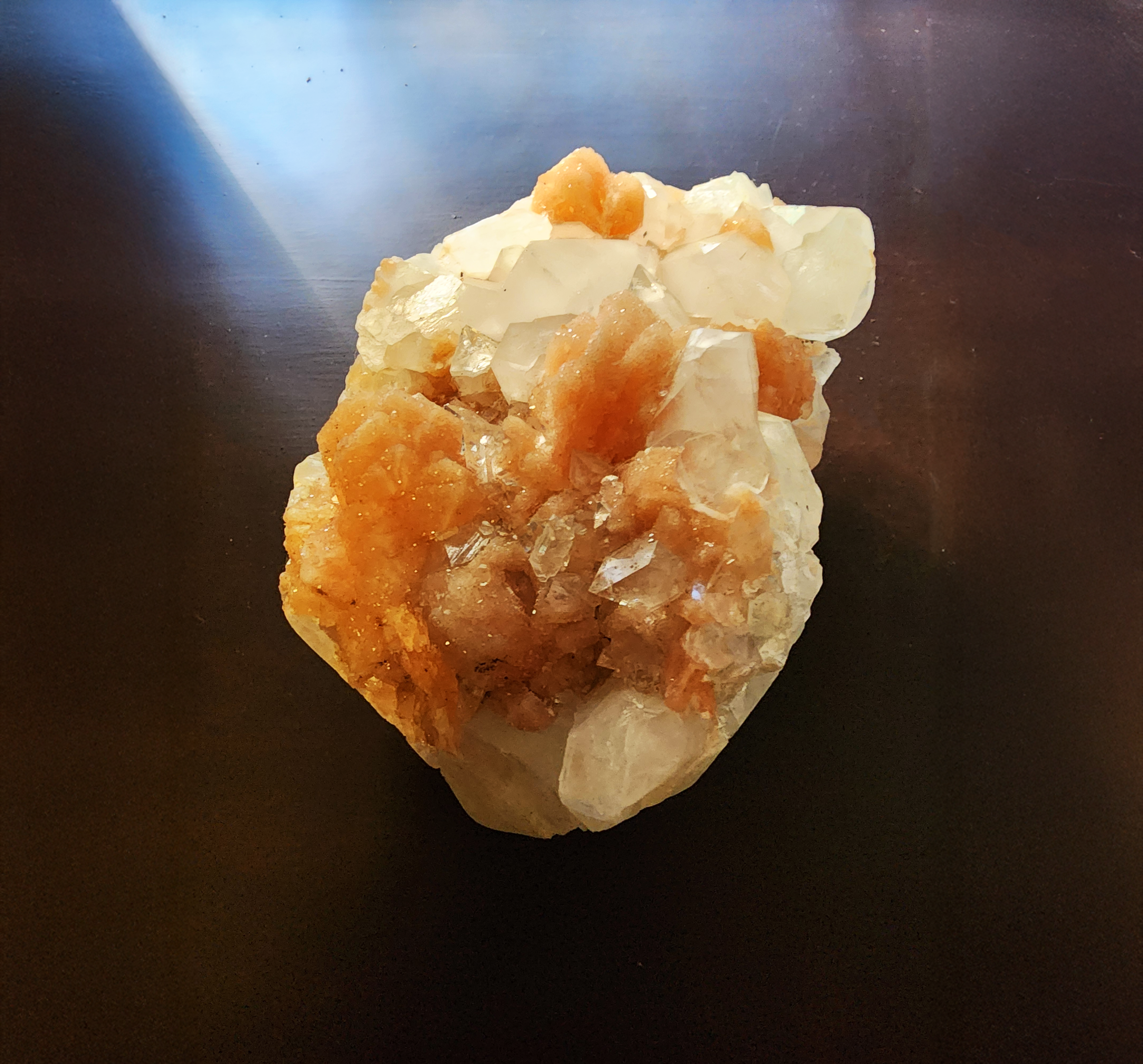 Natural Stilbite and Apophylite Crystal Cluster