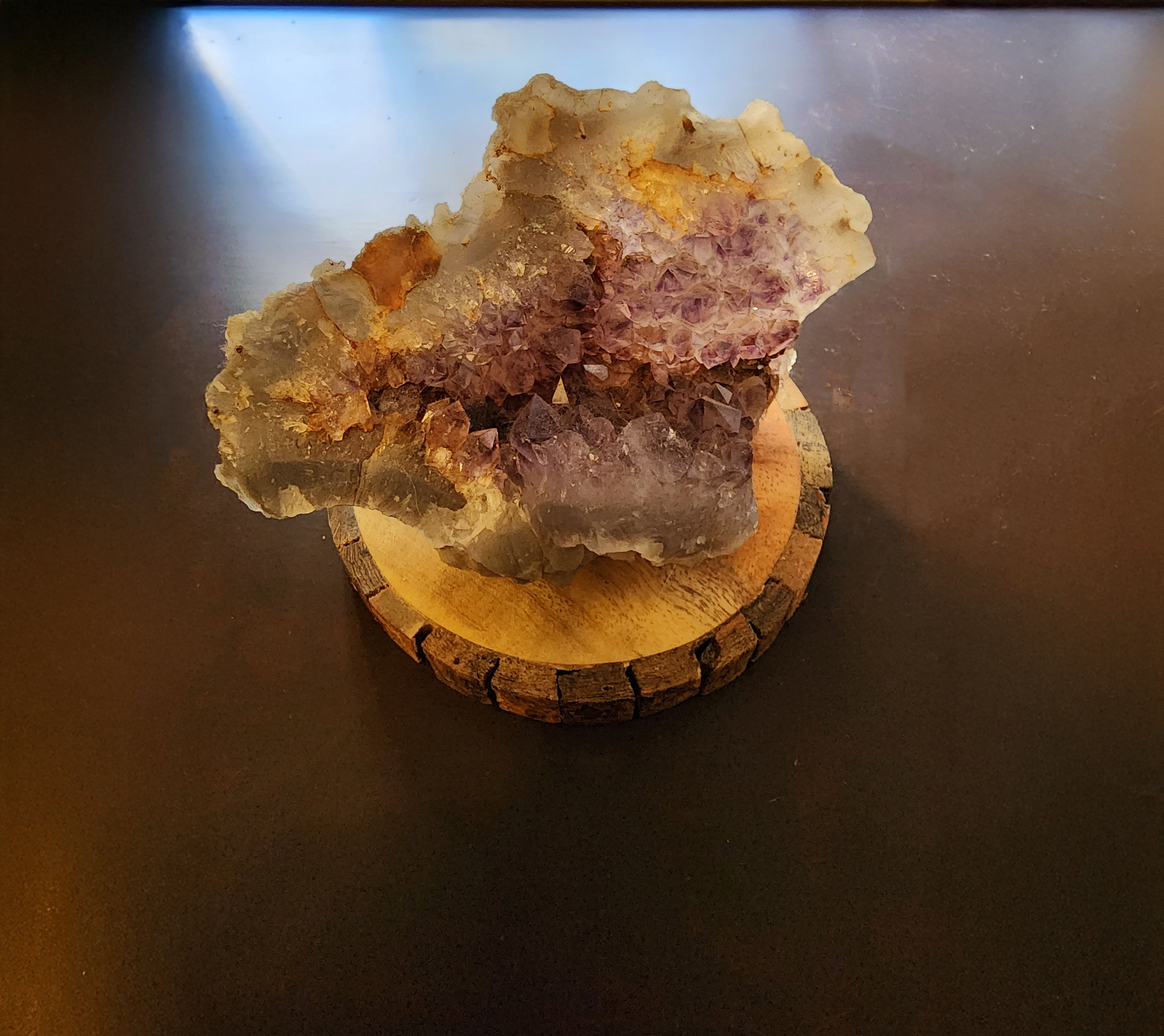 Amethyst and Quartz Crystal Cluster