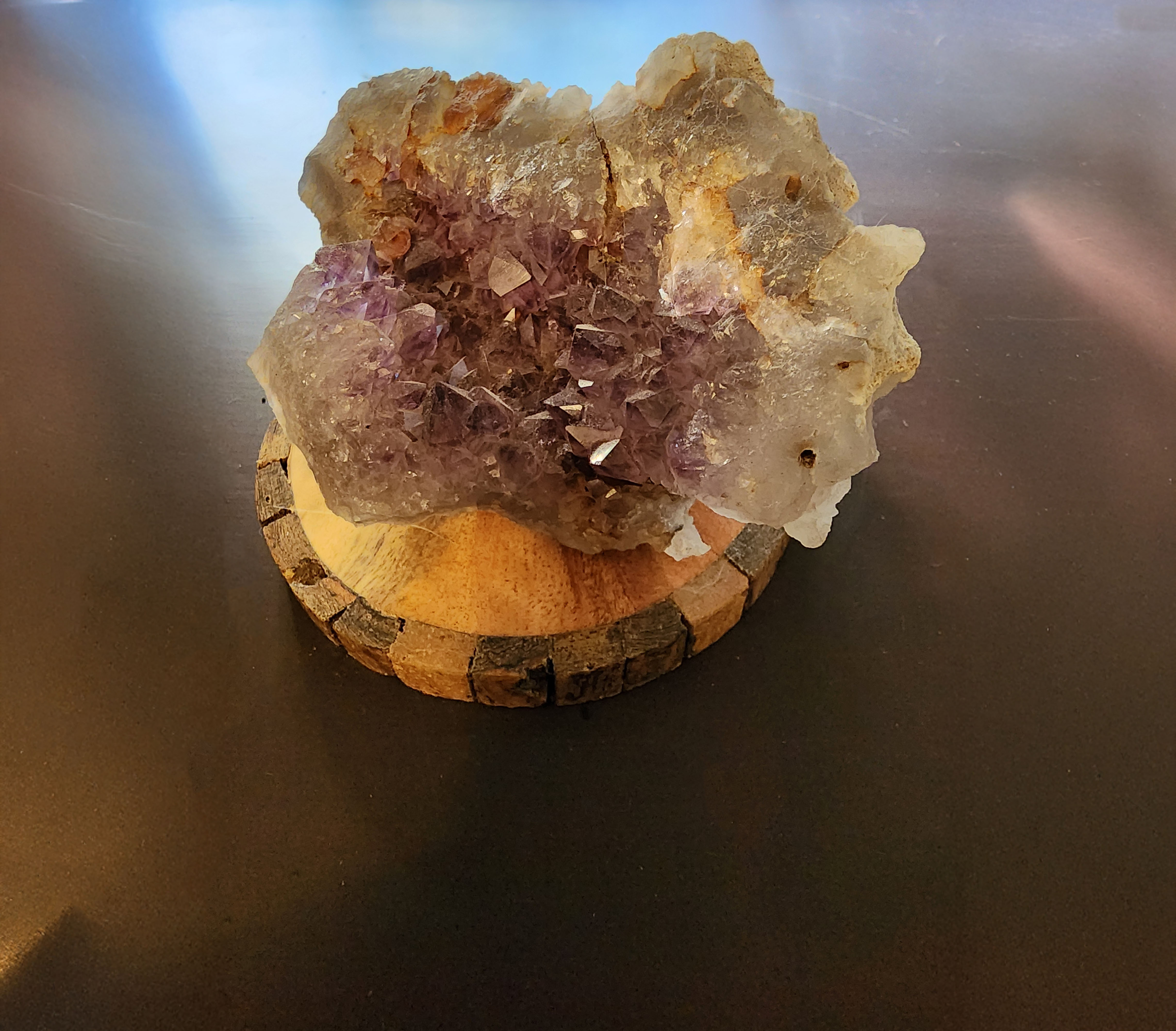 Amethyst and Quartz Crystal Cluster