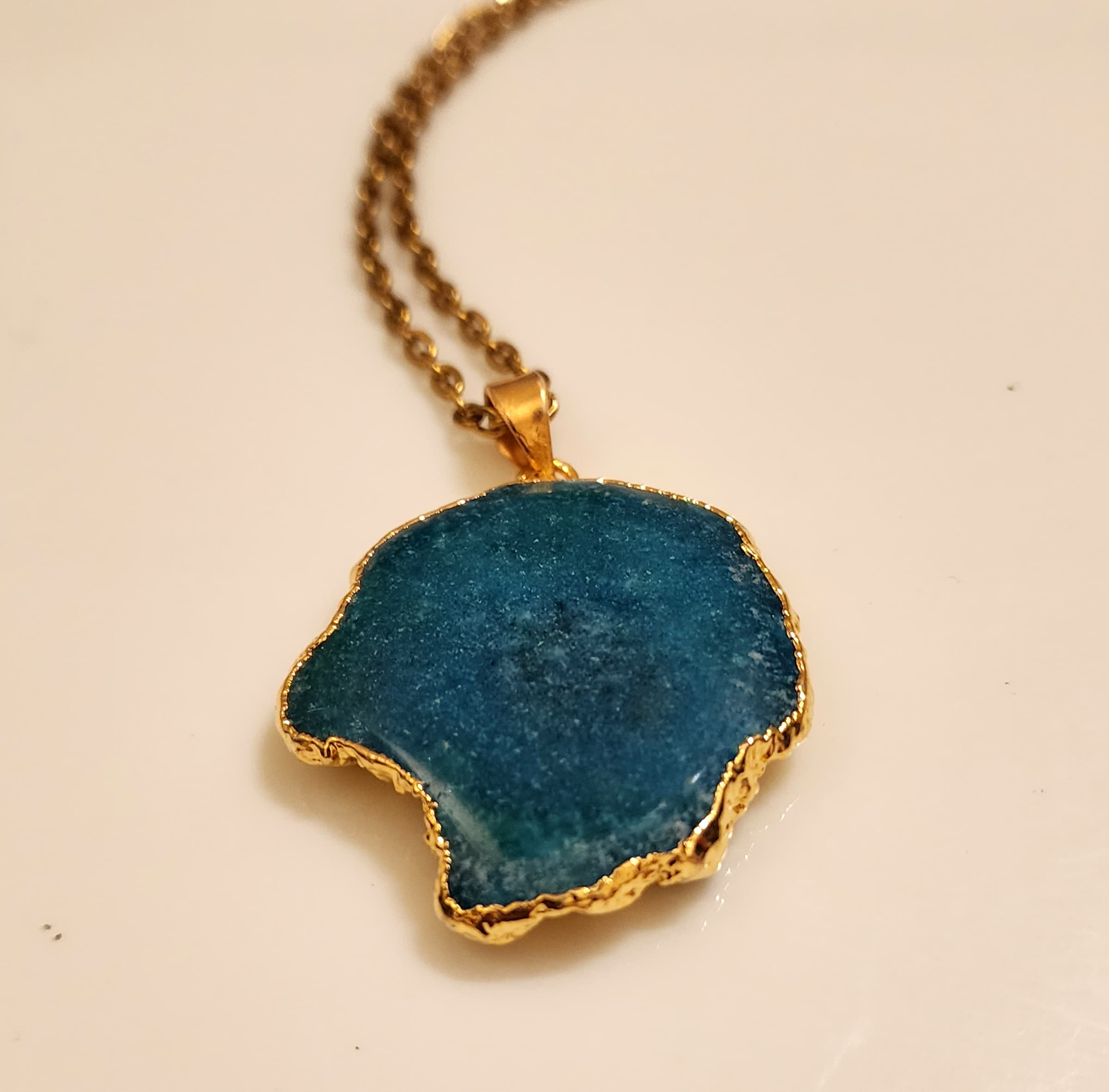Blue Agate Necklace