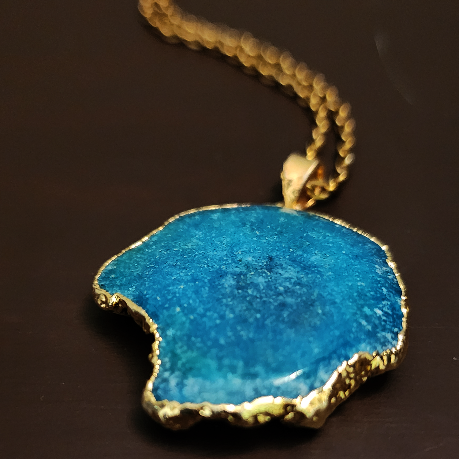 Blue Agate Necklace