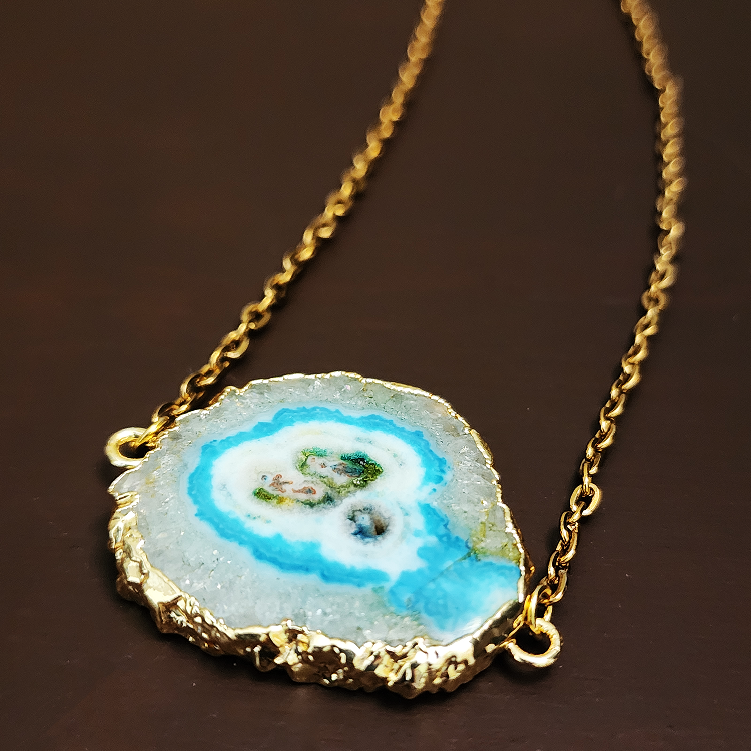 Geode Slice Necklace