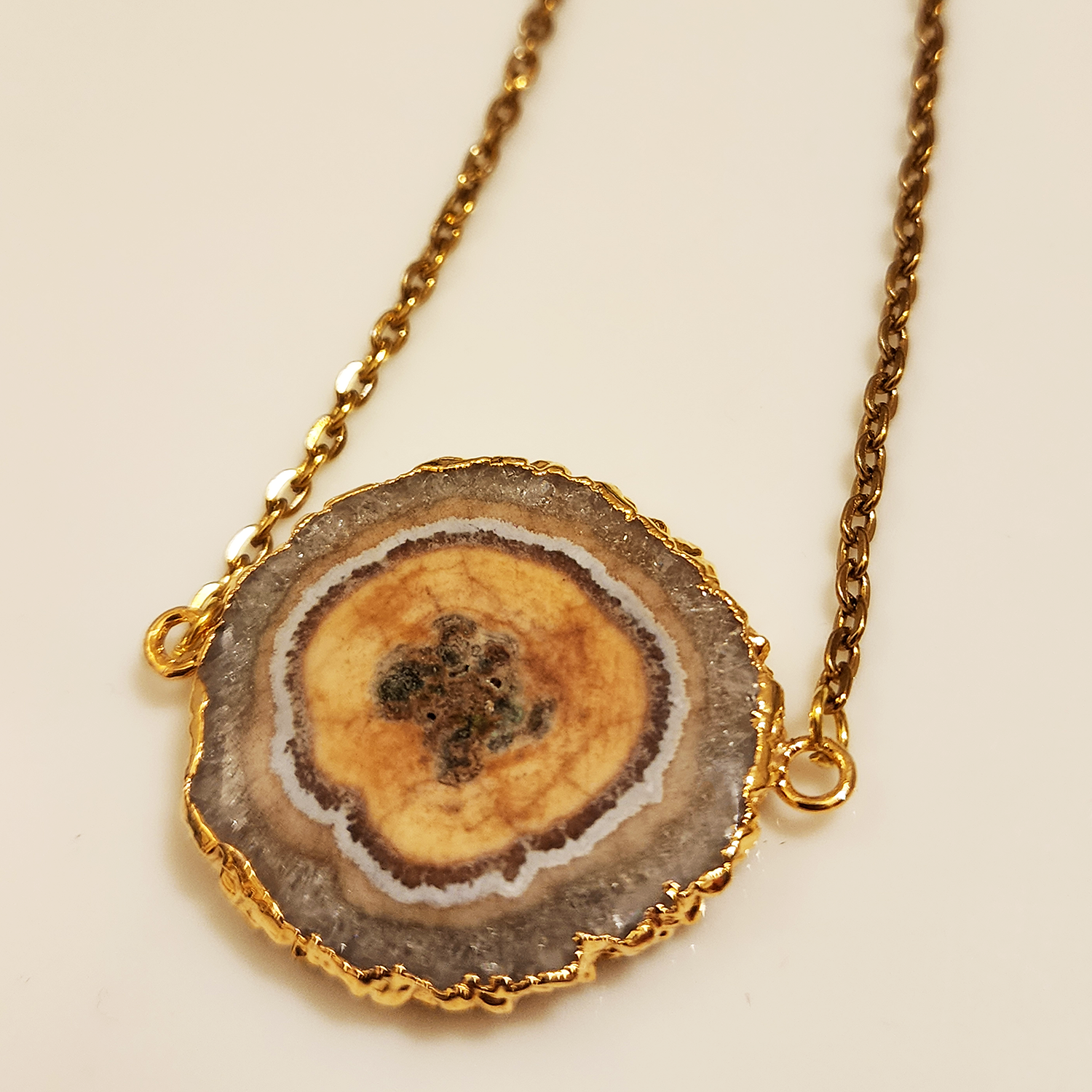 Agate Slice Necklace