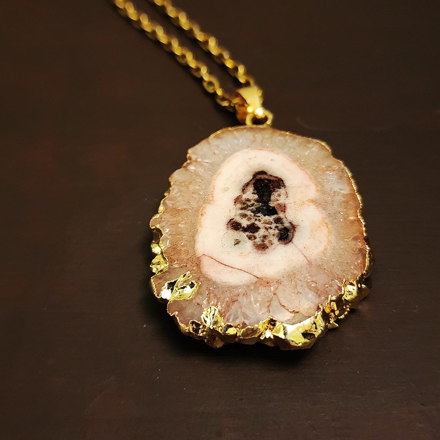 Geode Slice Necklace