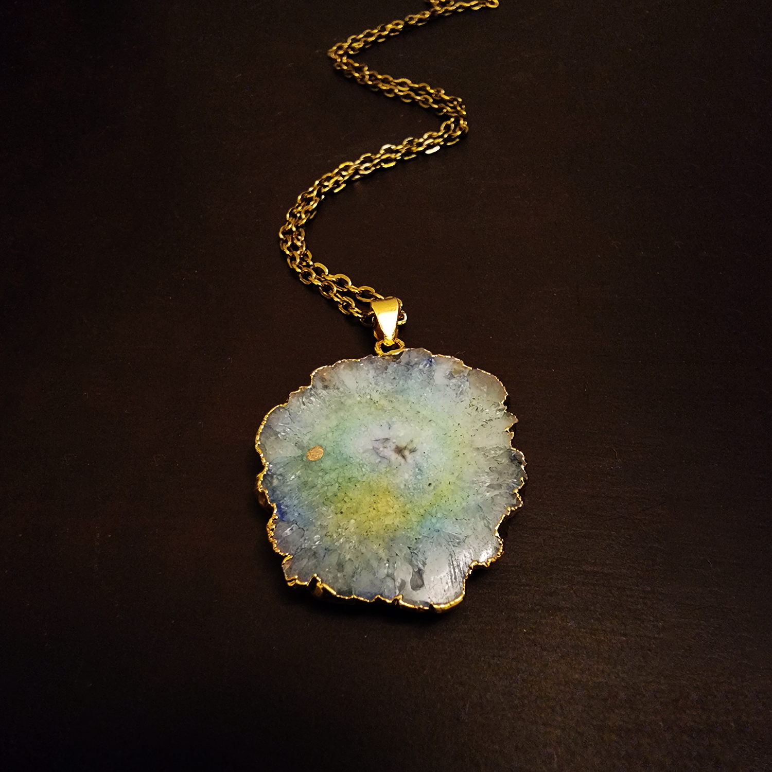 Geode Pendant Necklace