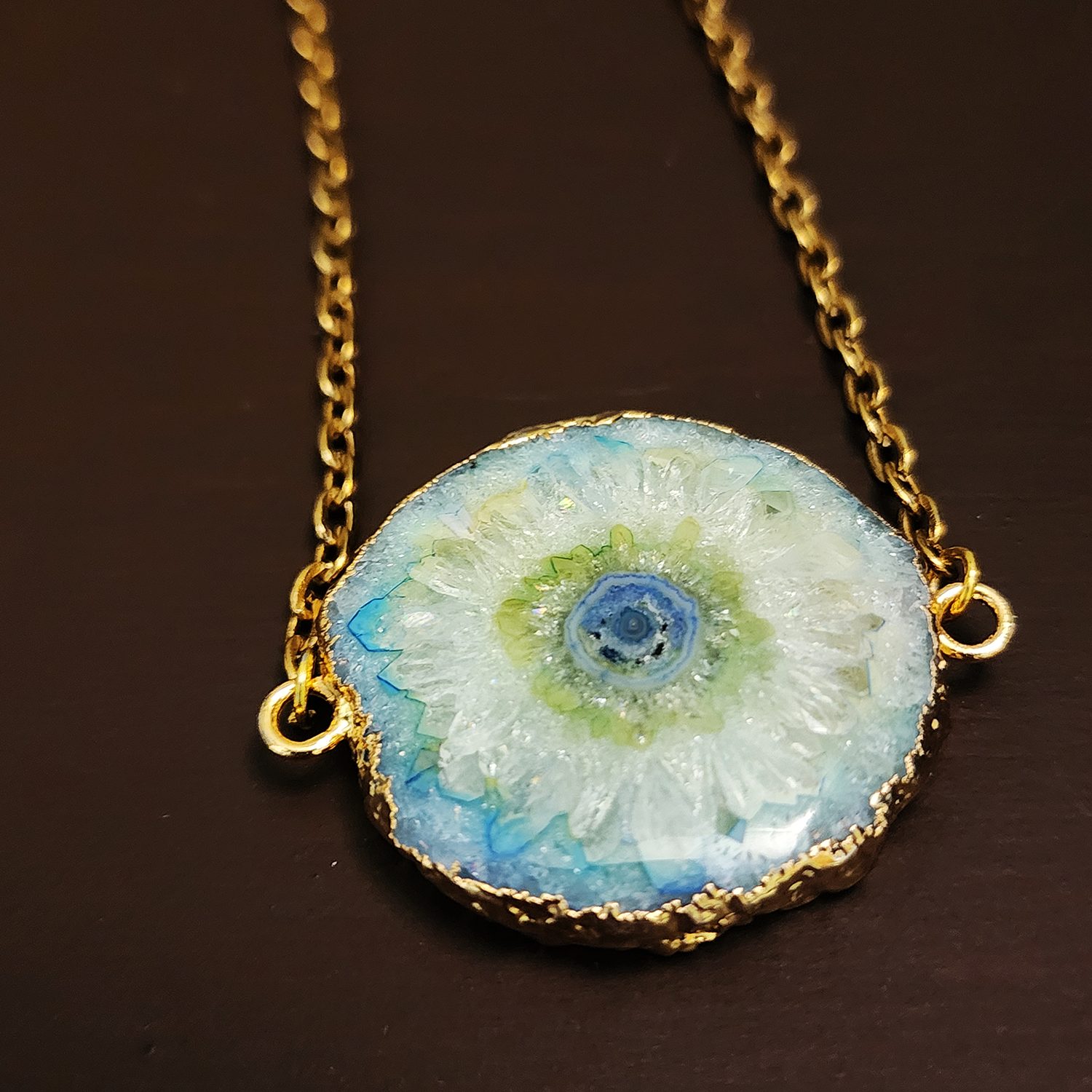 Geode Slice Necklace