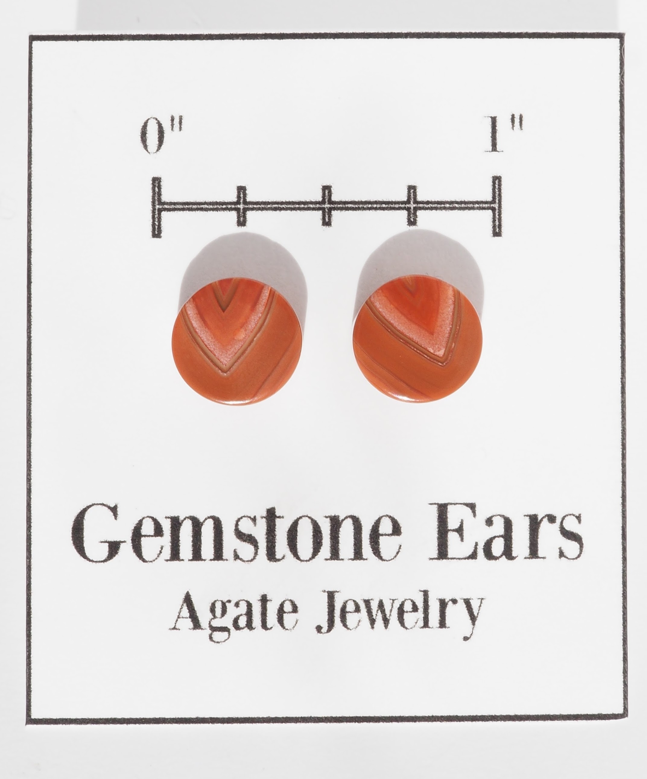 Lake Superior Agate Stud Earrings - 925 Sterling Silver Posts/Backs - LSA 