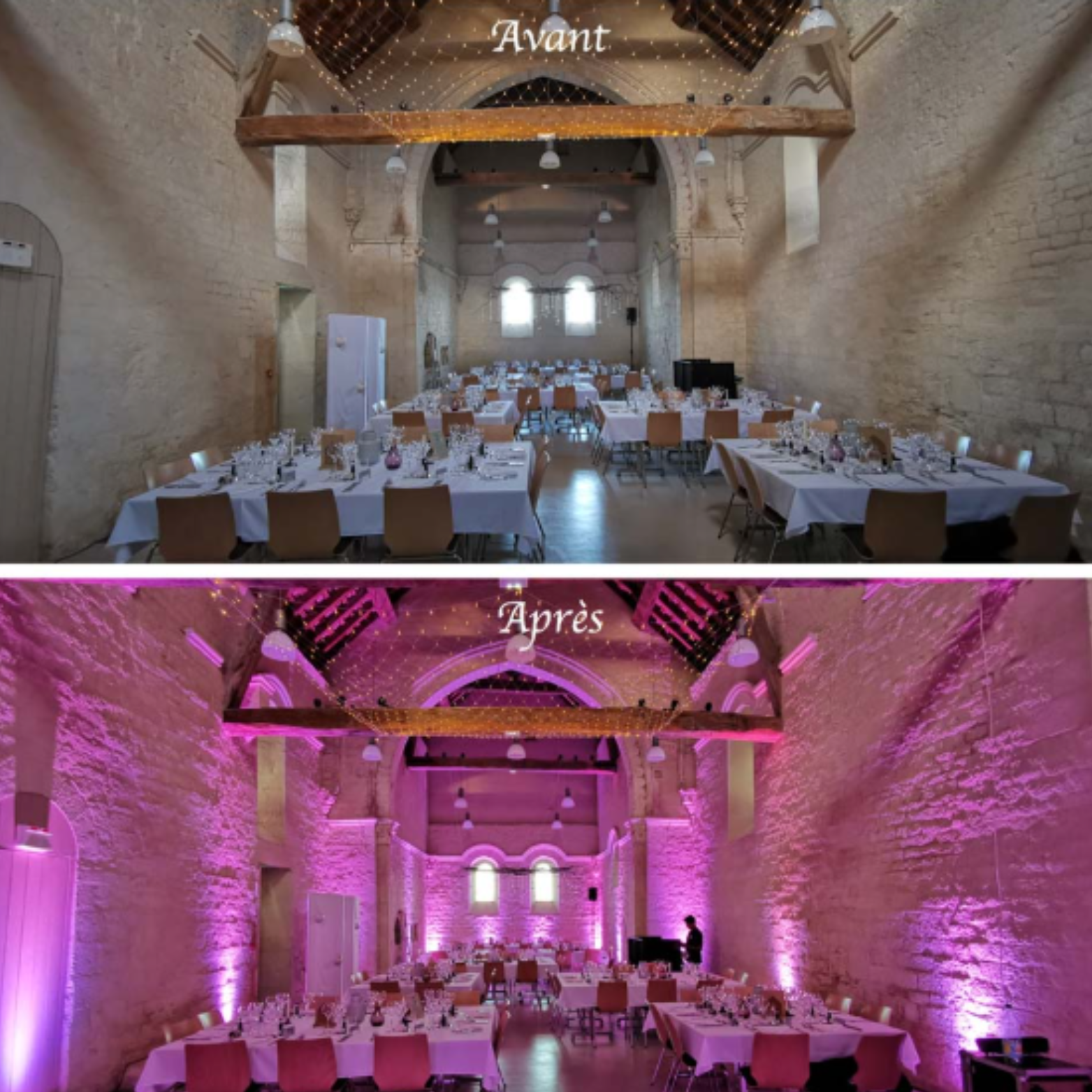 8 Projecteurs LED sur batterie