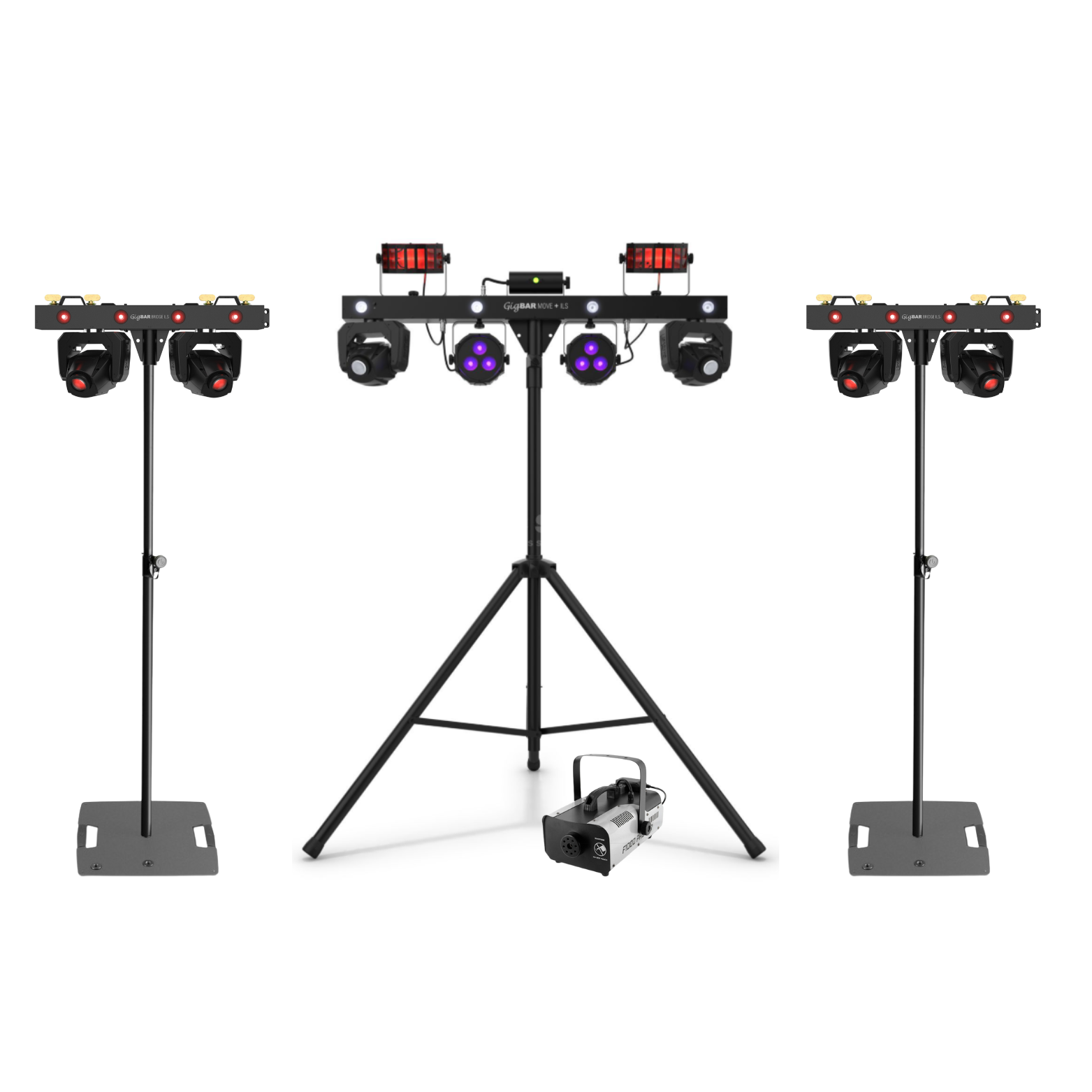 PACK GIGBAR MOVE + 2 GIGBAR BRIDGE + MACHINE A FUMEE