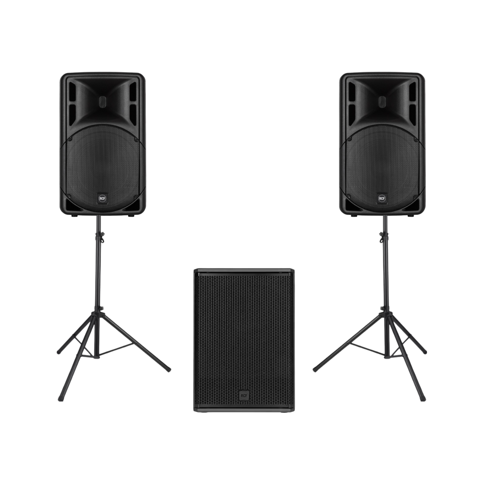 2 enceintes RCF 312+ caisson RCF 905
