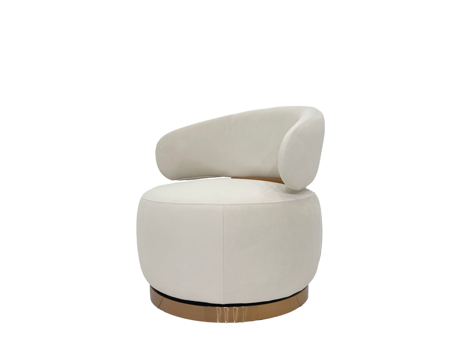 Stainless:GOLD MATT Fabric:TEDDY- 01 #Beige