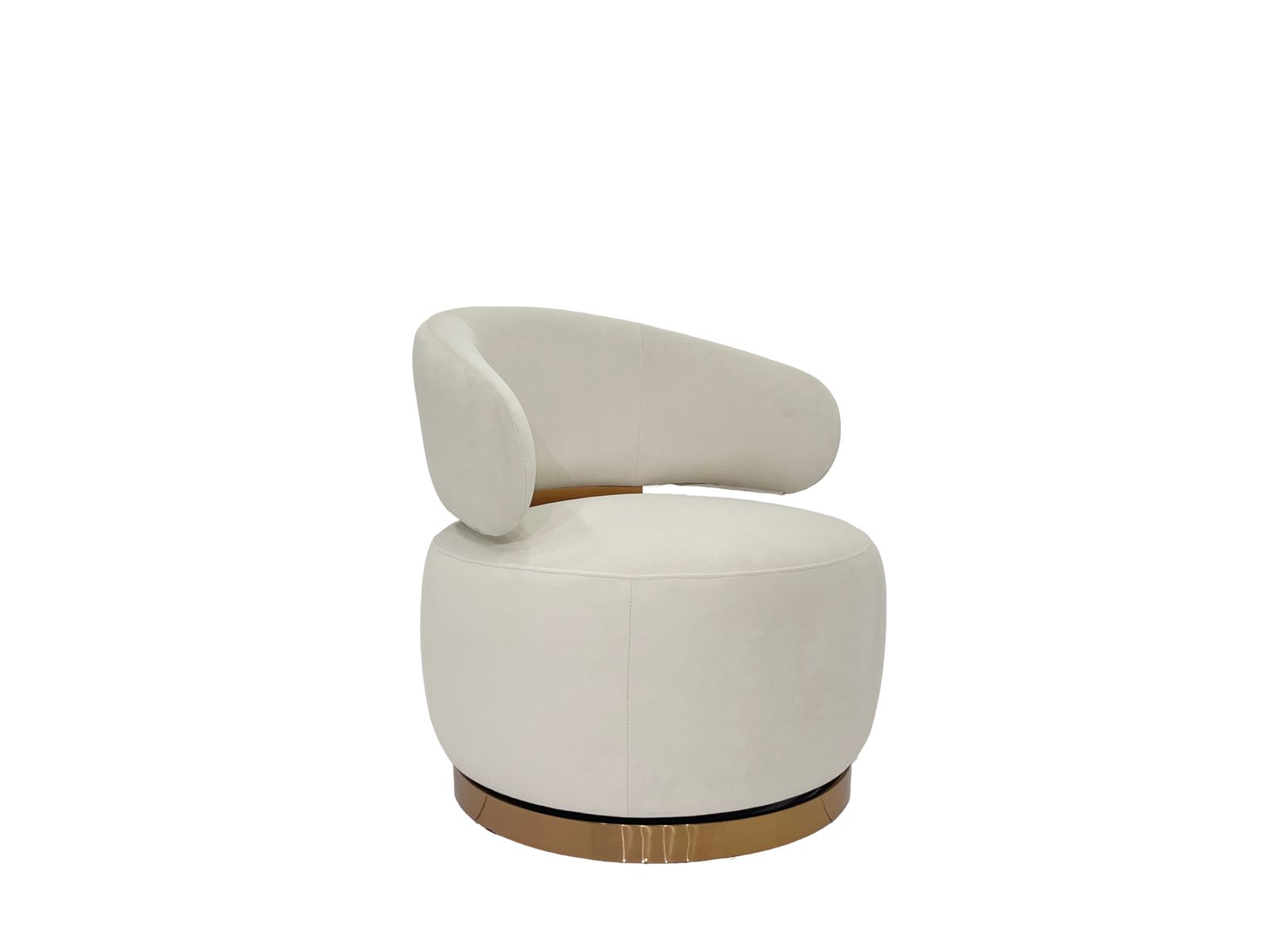 Stainless:GOLD MATT Fabric:TEDDY- 01 #Beige