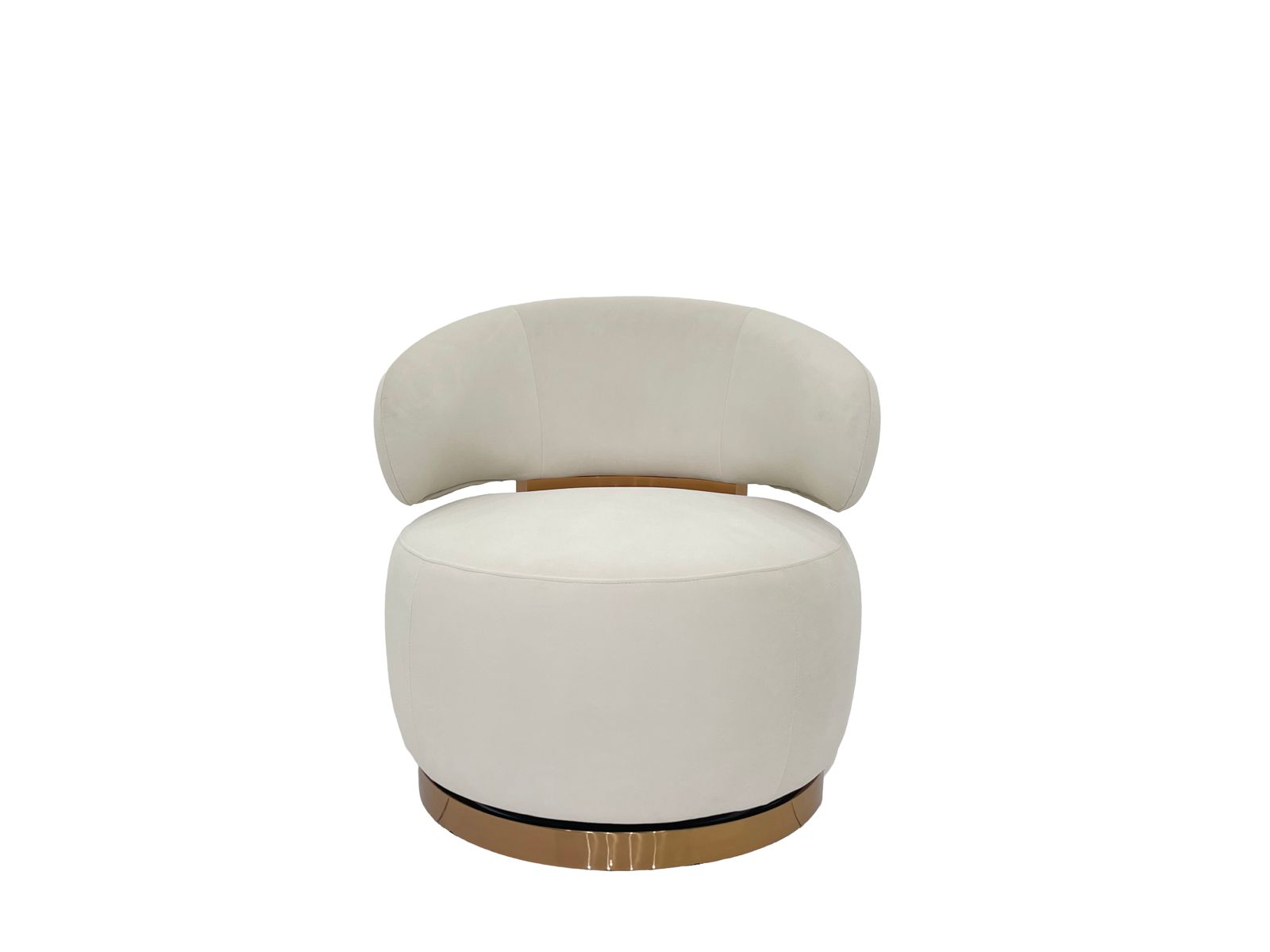 Stainless:GOLD MATT Fabric:TEDDY- 01 #Beige