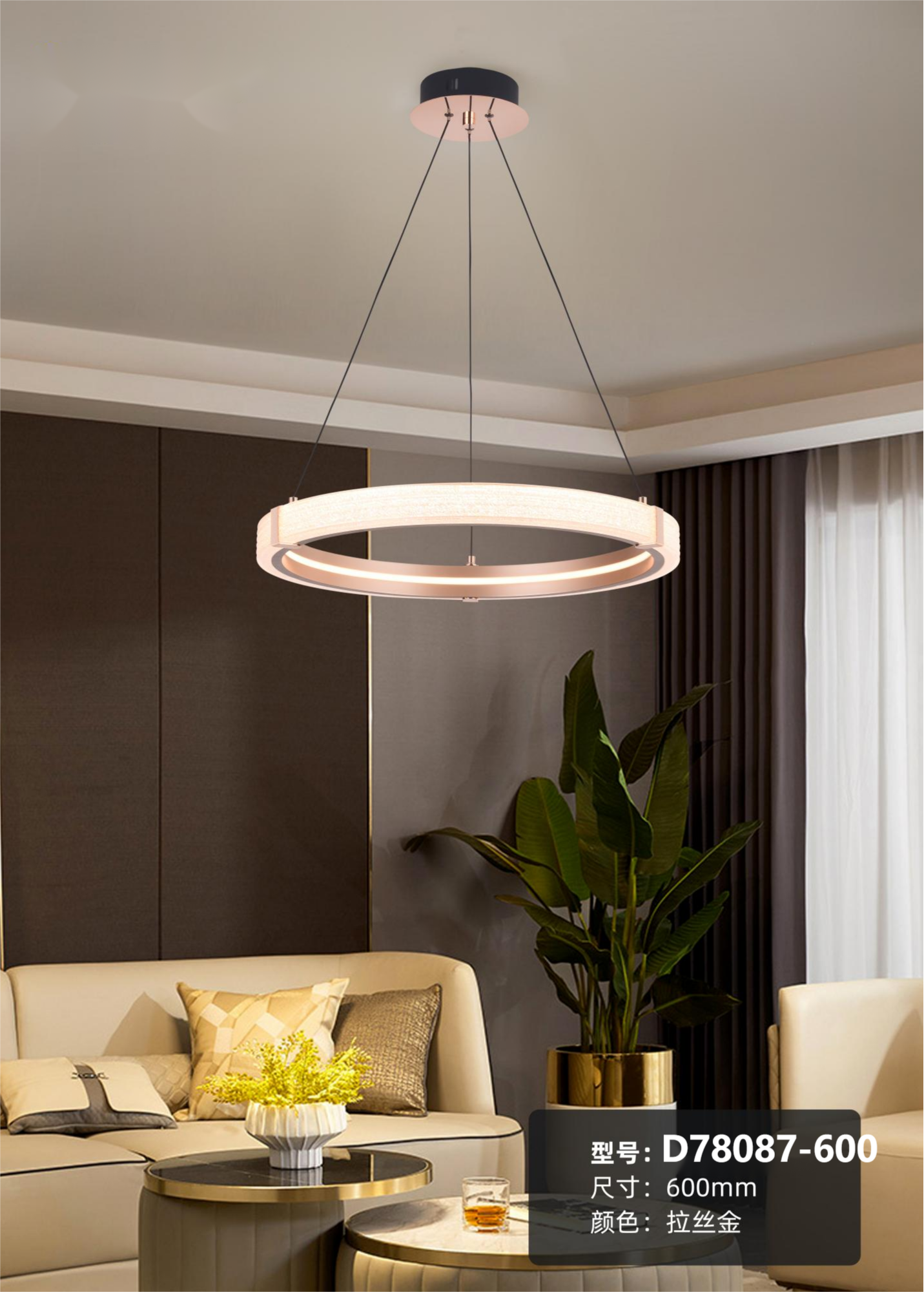 Modern Circular LED Chandelier