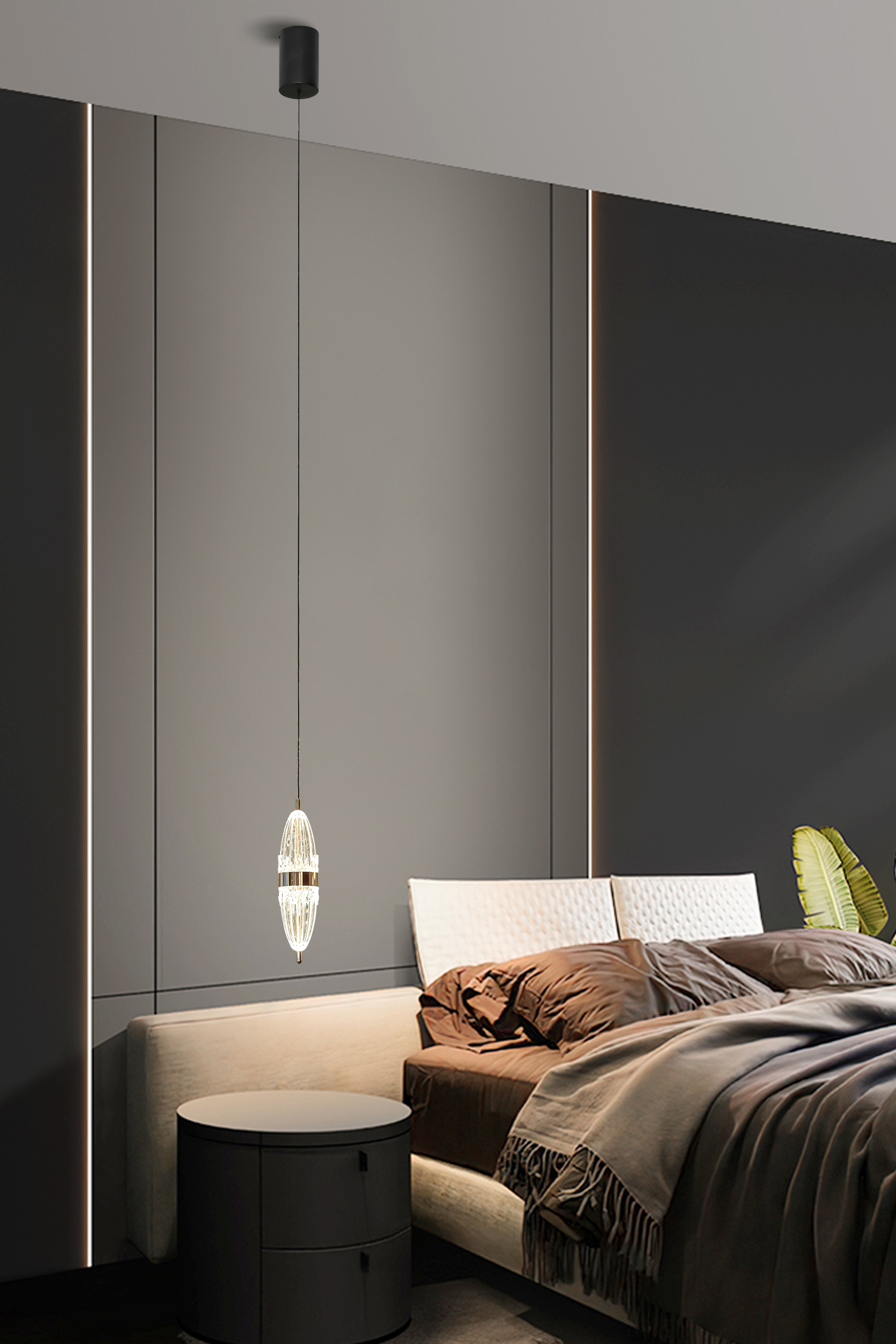 Modern Bedside hamginmg light 