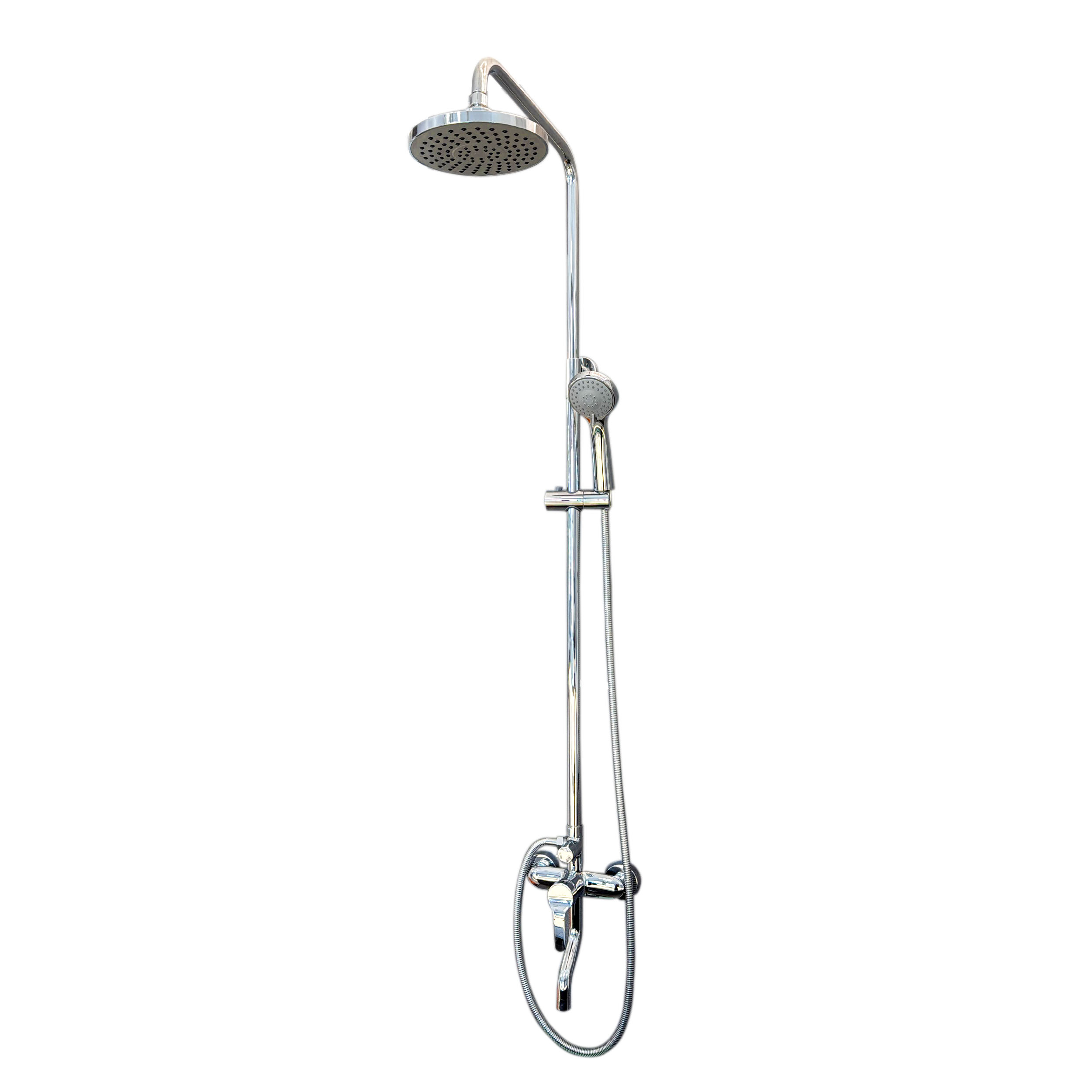 Chrome Dual Showerhead System