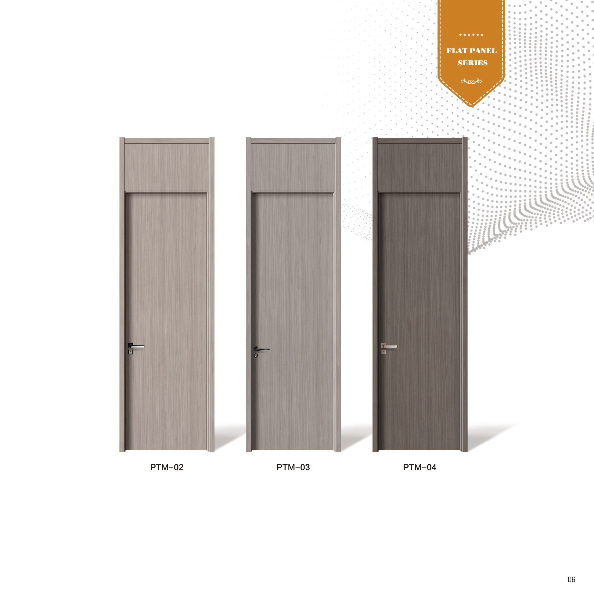 Flat Panel Door Series With Top