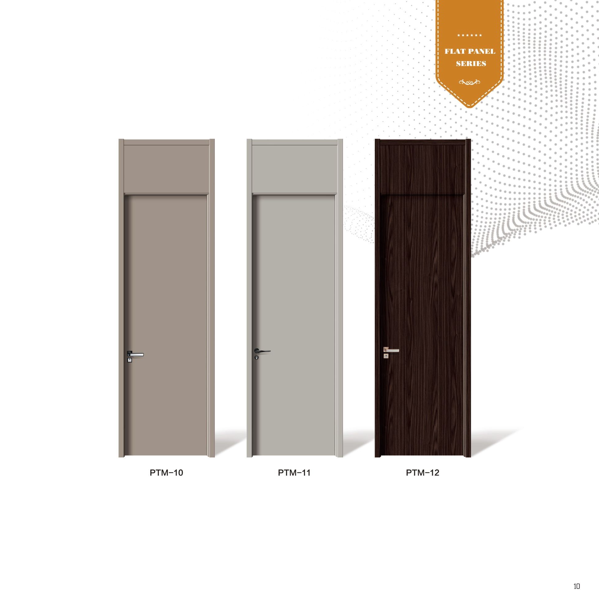 Flat Panel Interior Doors with Top
