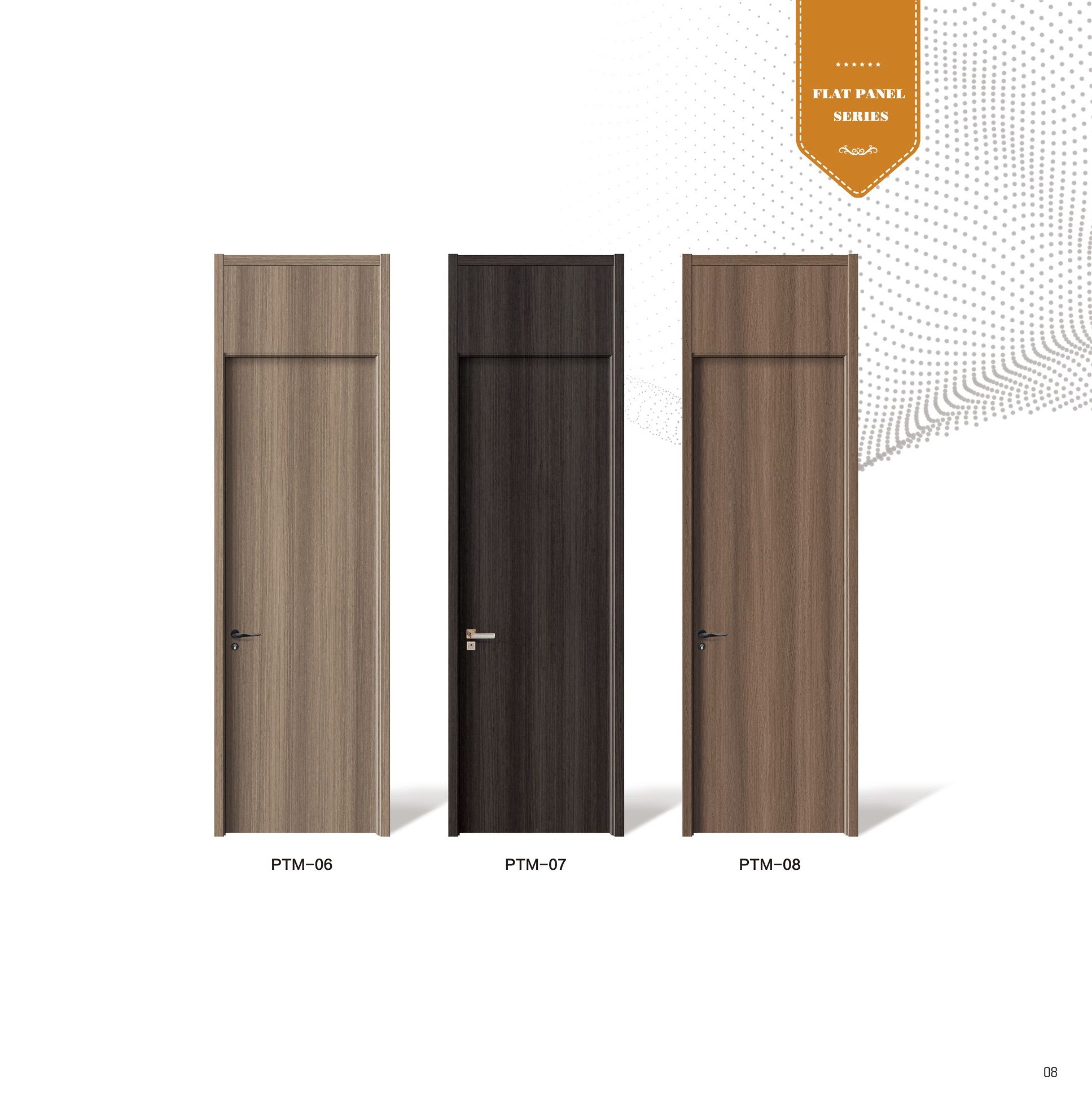 Flat Panel Series Doors with Top
