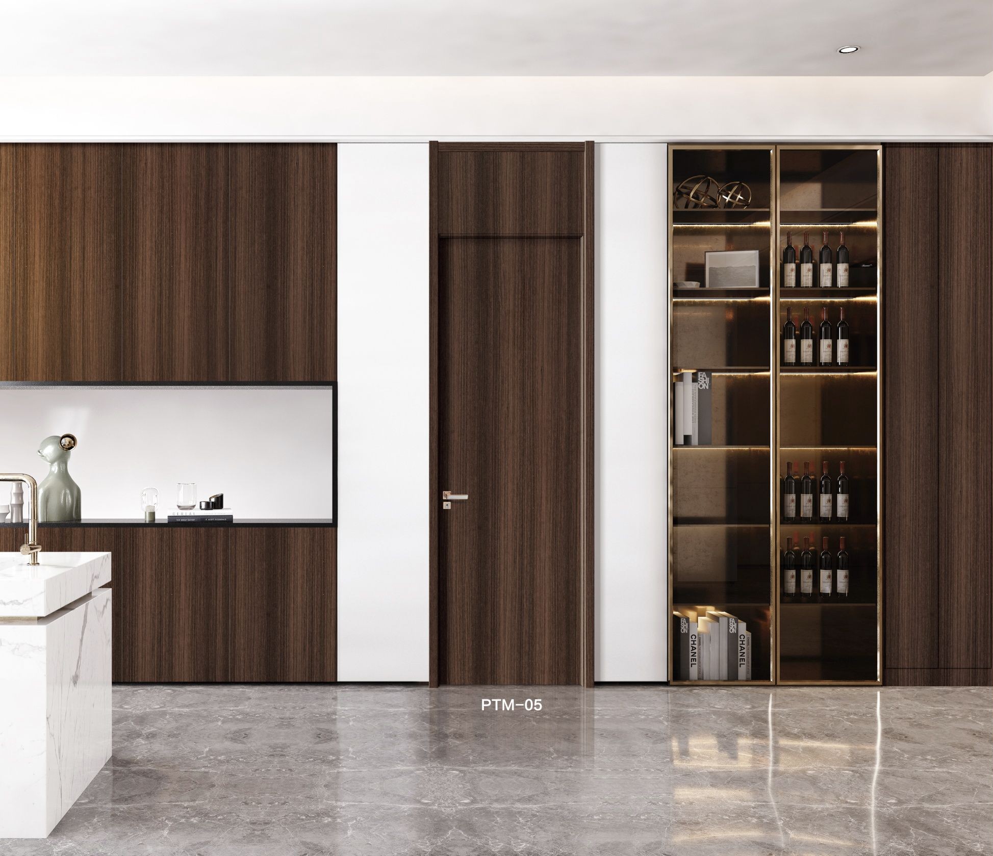 Modern WPVC Door With Top 