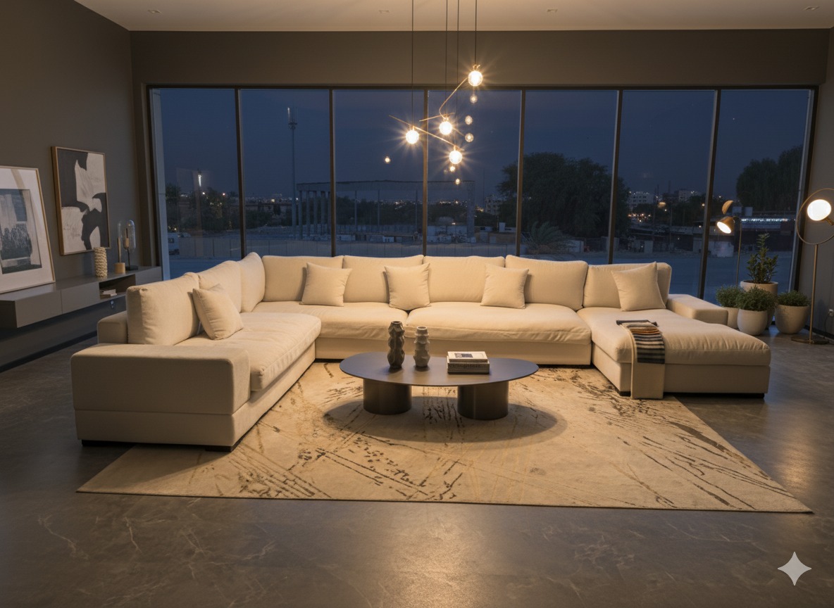 Modern L-Shaped Sectional Sofa