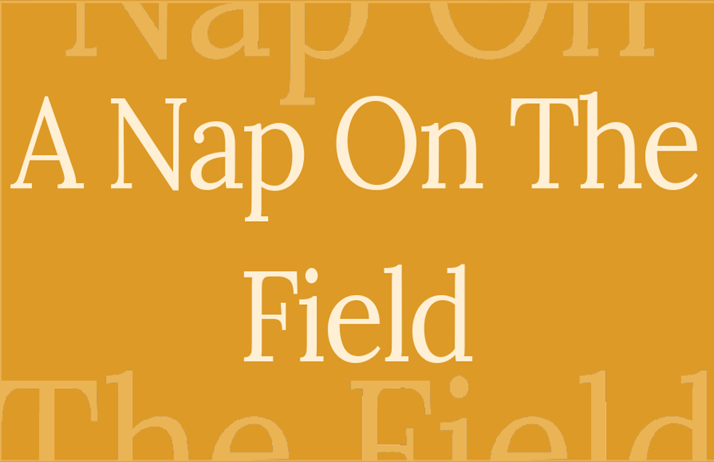 A Nap on the Field