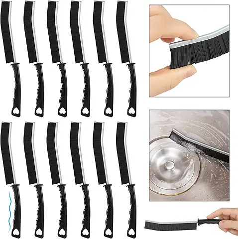 12 Pack Hard Bristle Crevice Cleaning Brush Set,