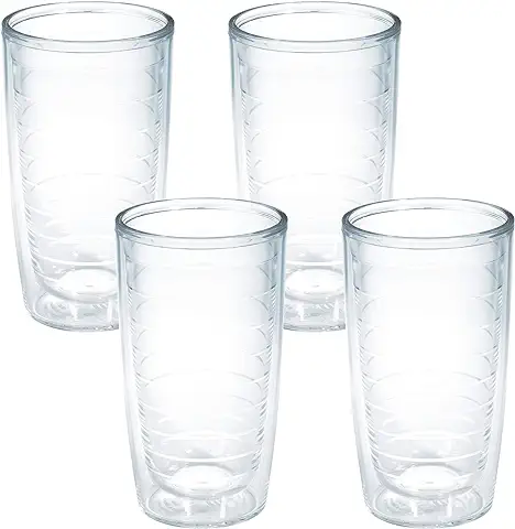 Tervis Clear & Colorful Tabletop Made in USA Double Walled Insulated Tumbler Travel Cup Keeps Drinks