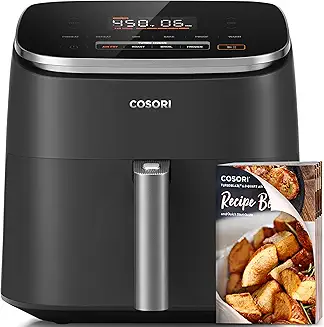 COSORI Air Fryer 9-in-1, Compact & Large 6-Qt, Fast Turbo Modes, 90°–450°F Even Results With Precise Temperature Control, 