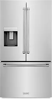 Z Line Kitchen and Bath ZLINE 36 in. 28.9 cu. ft. Standard-Depth French Door External Water Dispenser Refrigerator with Dual Ice Maker in Fingerprint-Resistant