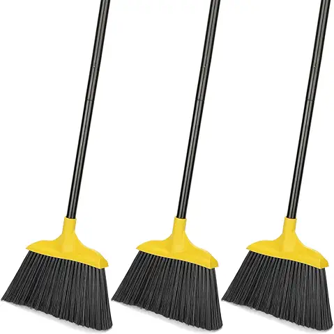 Kefanta 3 Pack Outdoor Broom Heavy-Duty Indoor Commercial Brooms 54 Inches for Courtyard Garage