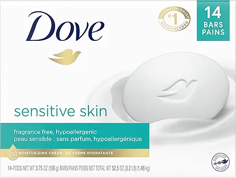 Dove Beauty Bar More Moisturizing Than Bar Soap for Softer Skin, 