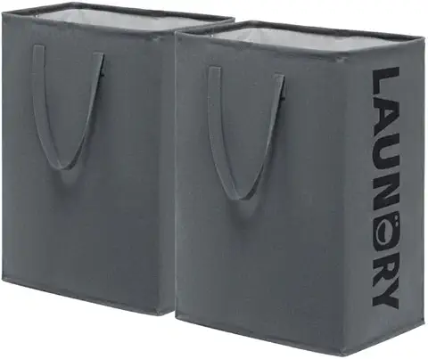 CHICVITA Large Laundry Basket Tall Hampers with Extended Handles,